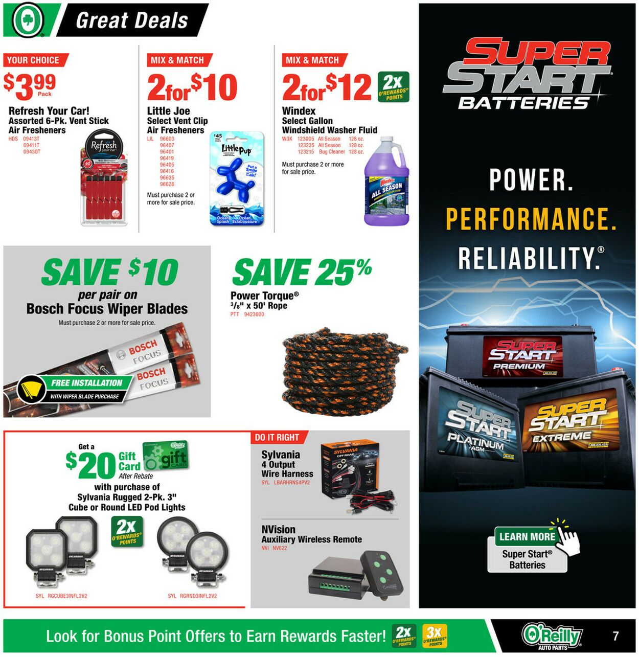 Weekly ad O’Reilly Auto Parts 07/30/2025 - 08/26/2025
