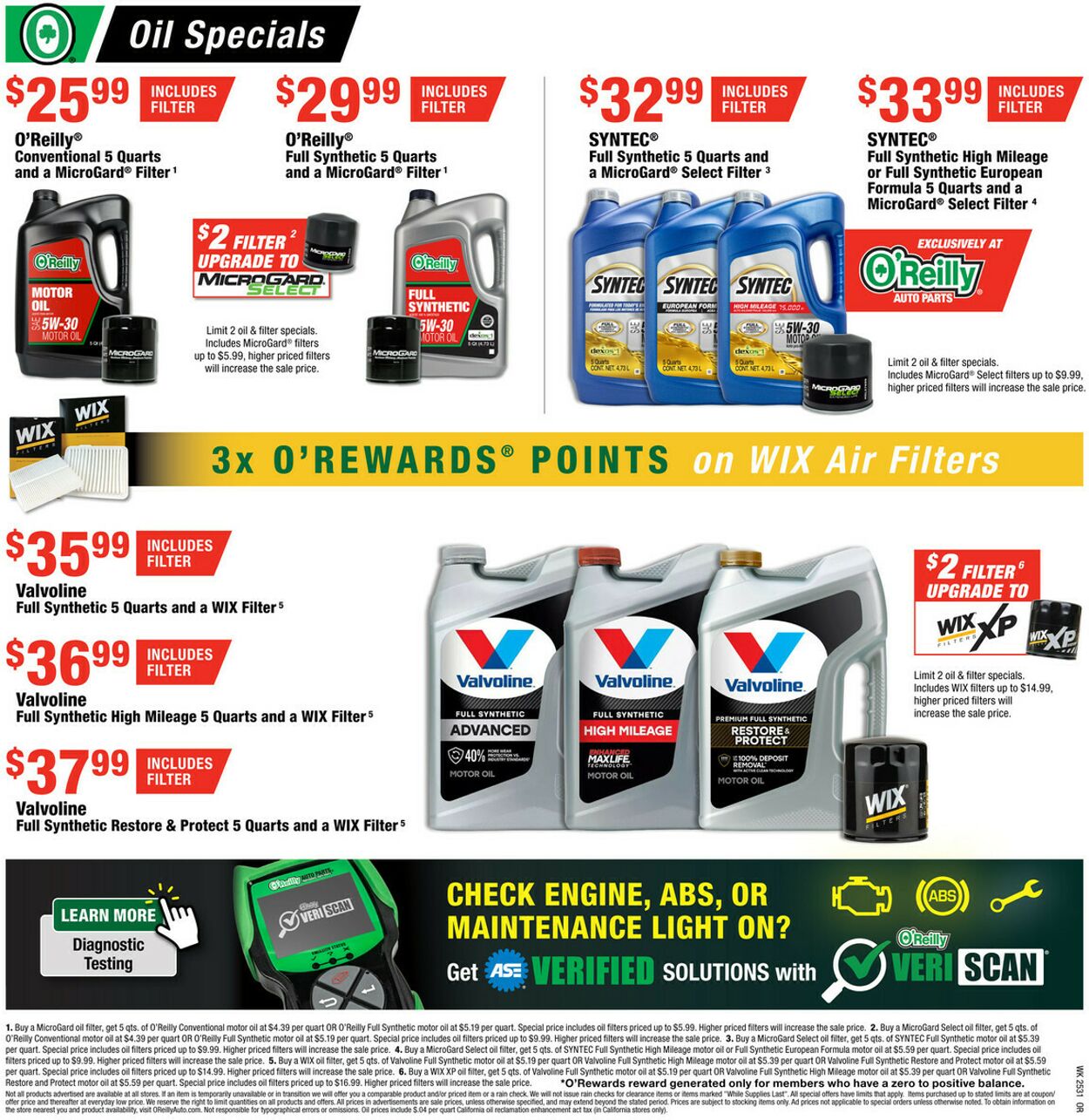 Weekly ad O’Reilly Auto Parts 07/30/2025 - 08/26/2025