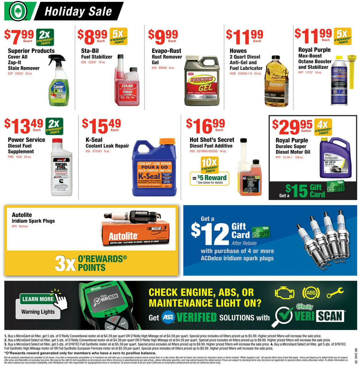 Weekly ad O’Reilly Auto Parts 11/26/2025 - 12/30/2025