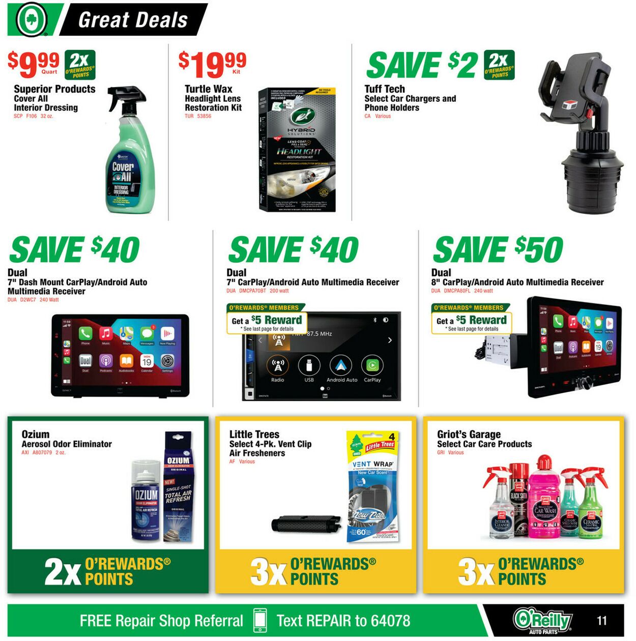 Weekly ad O’Reilly Auto Parts 10/29/2025 - 11/25/2025