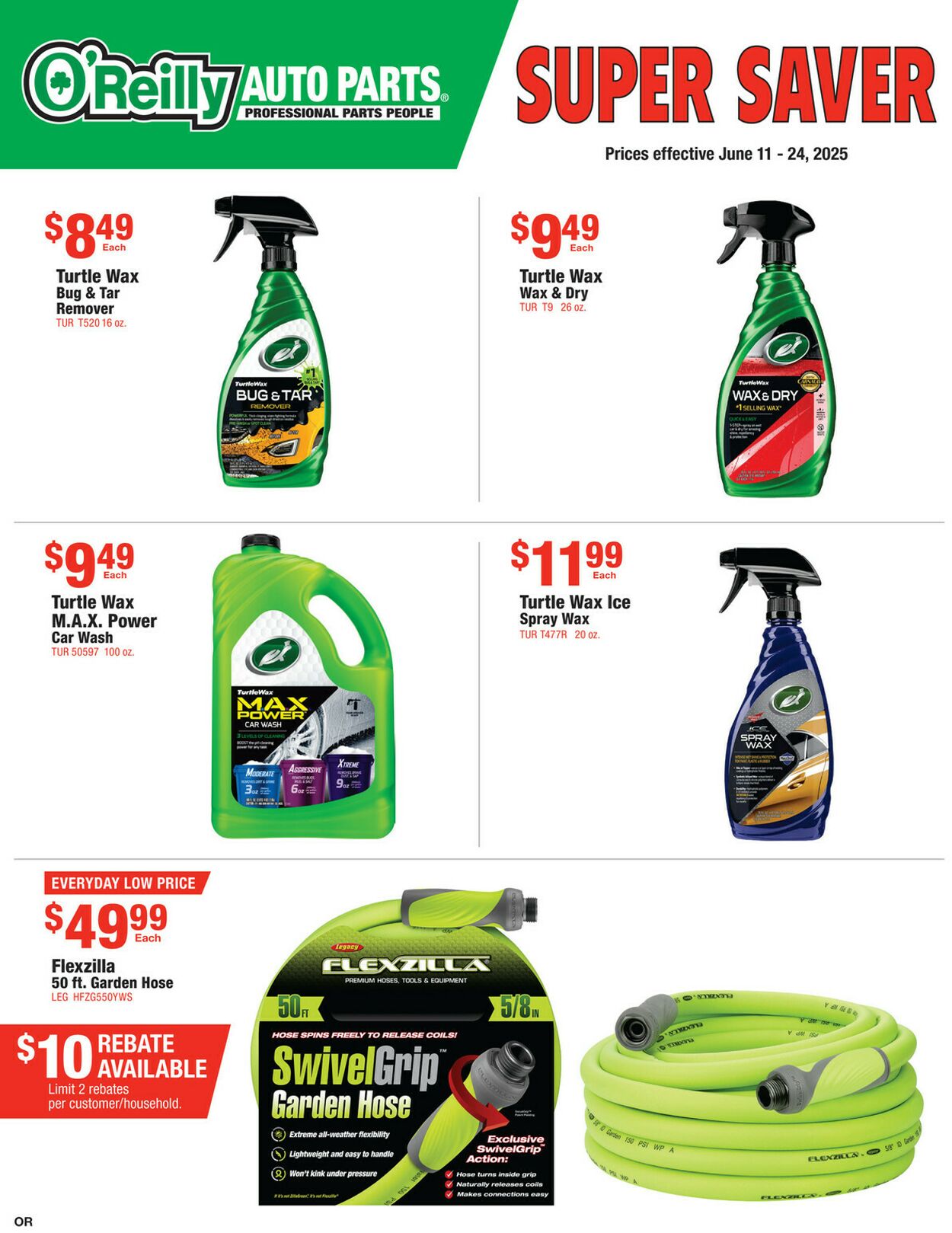 Weekly ad O’Reilly Auto Parts 06/11/2025 - 06/24/2025