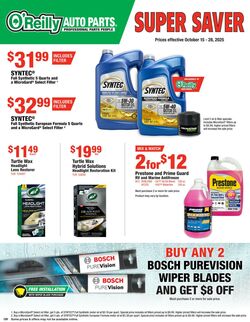 Weekly ad O’Reilly Auto Parts 10/15/2025 - 10/28/2025
