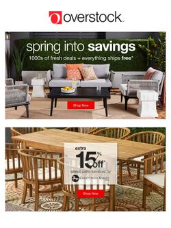 Weekly ad Overstock 04/01/2023 - 04/30/2023