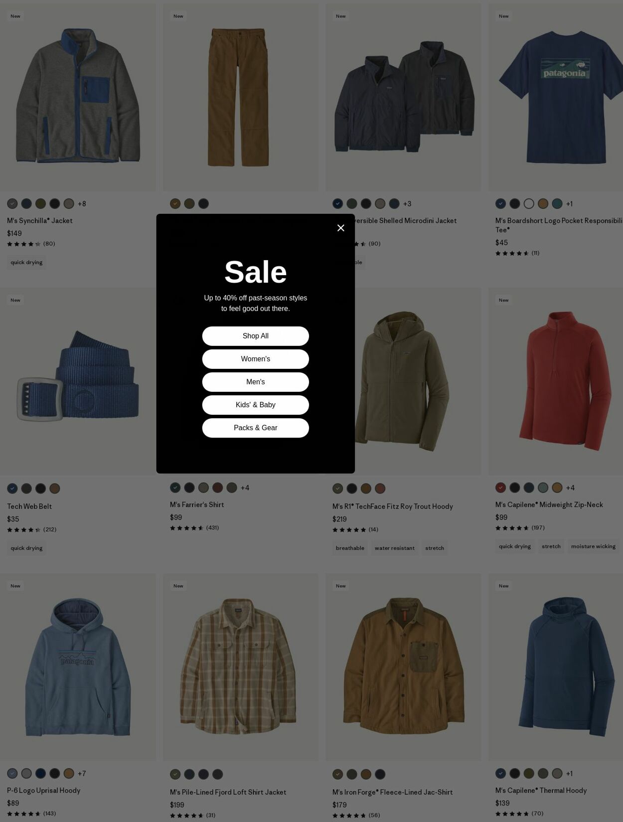 Weekly ad Patagonia 08/01/2025 - 08/16/2025