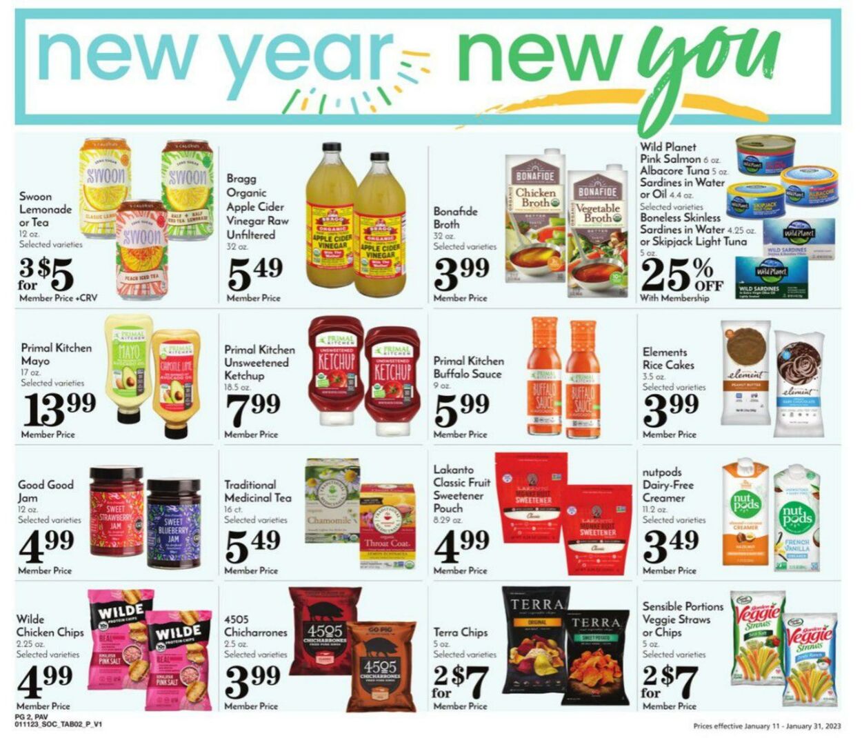Weekly ad Pavilions 01/11/2023 - 01/31/2023