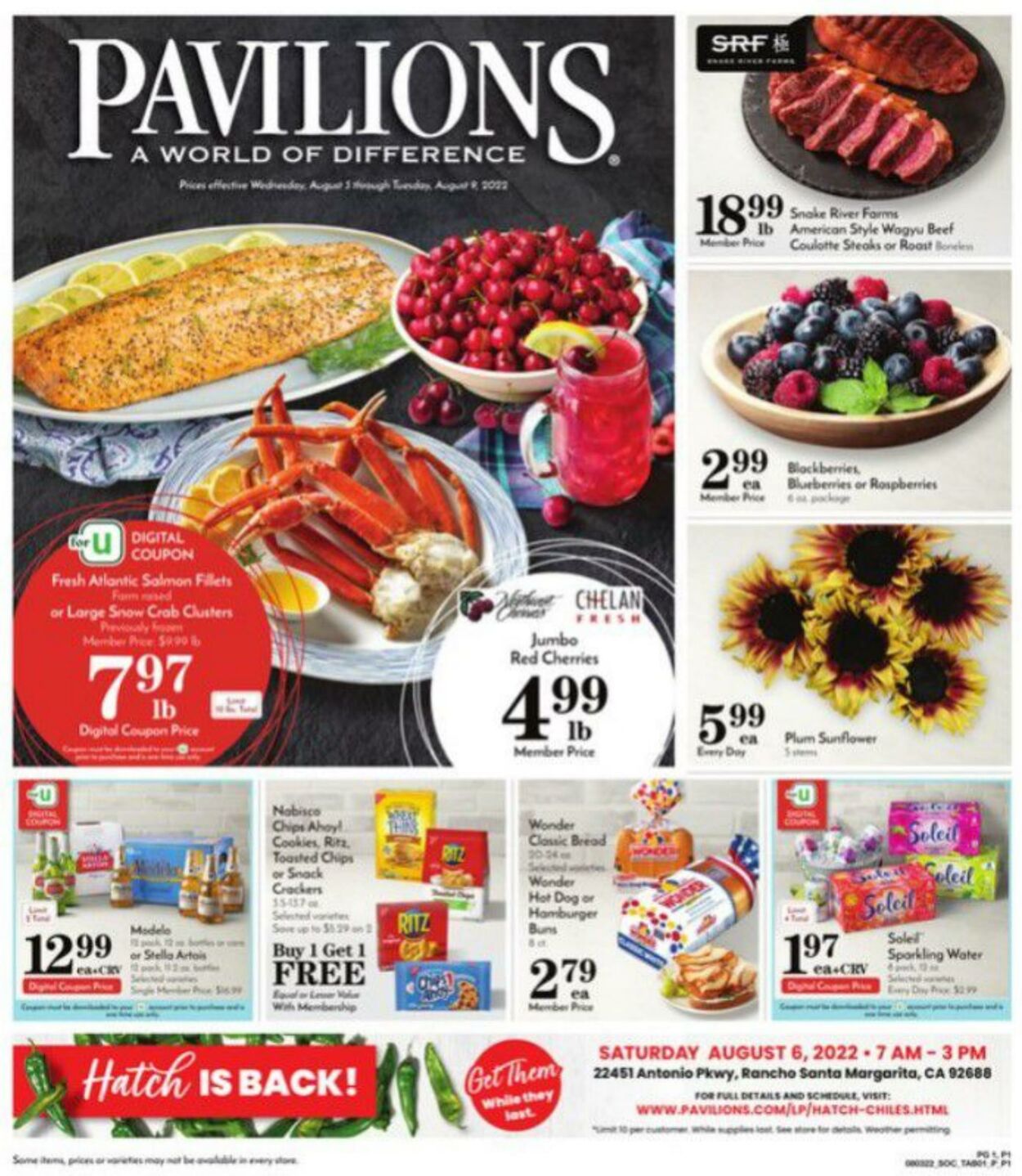 Weekly ad Pavilions 08/03/2022 - 08/09/2022