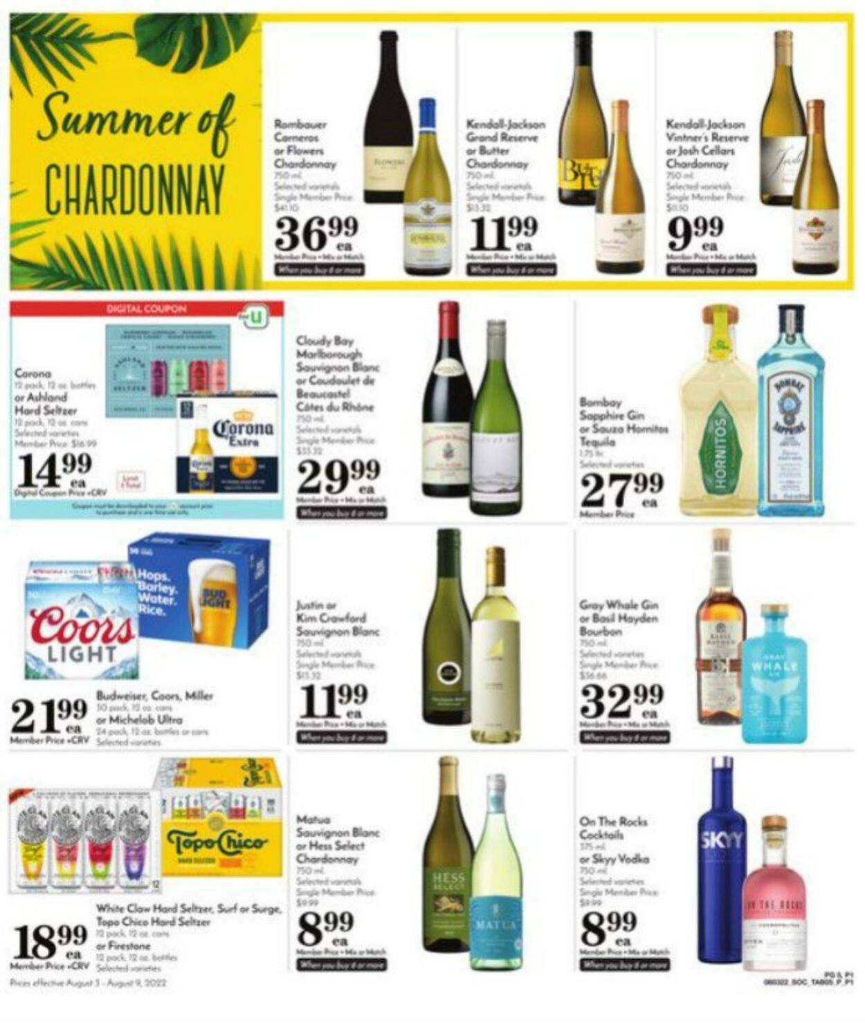 Weekly ad Pavilions 08/03/2022 - 08/09/2022