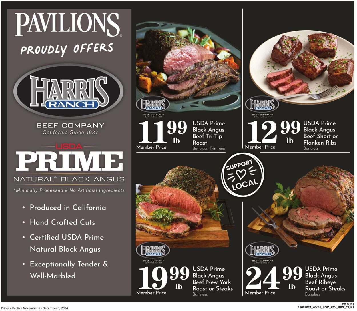 Weekly ad Pavilions 11/06/2024 - 12/03/2024