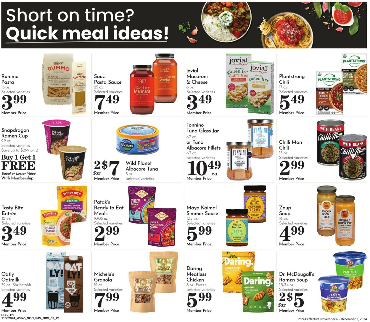 Weekly ad Pavilions 11/06/2024 - 12/03/2024