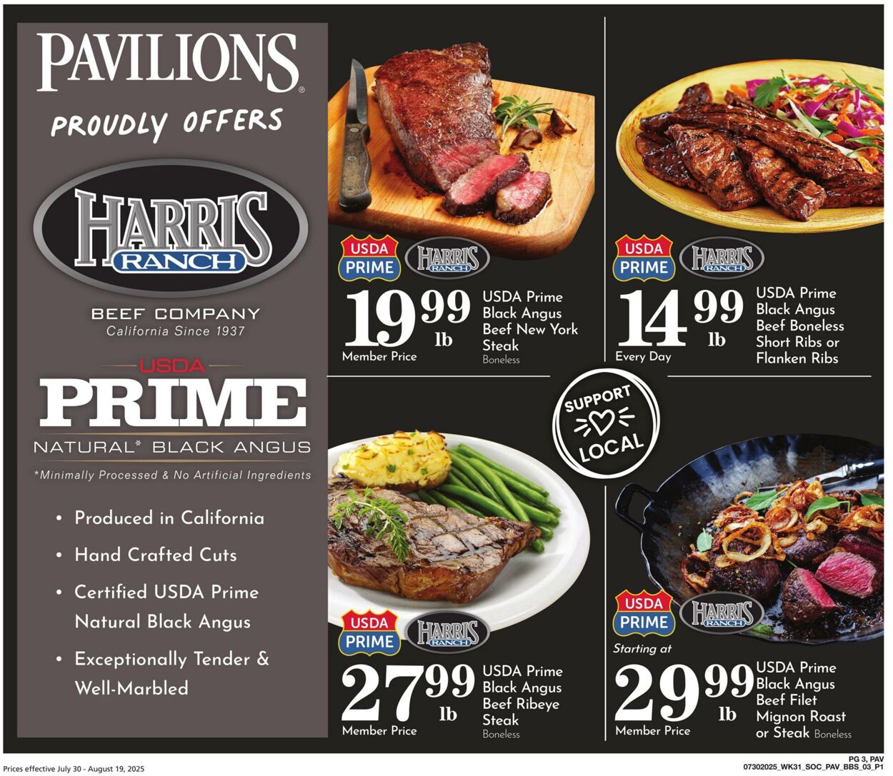 Weekly ad Pavilions 07/30/2025 - 08/19/2025