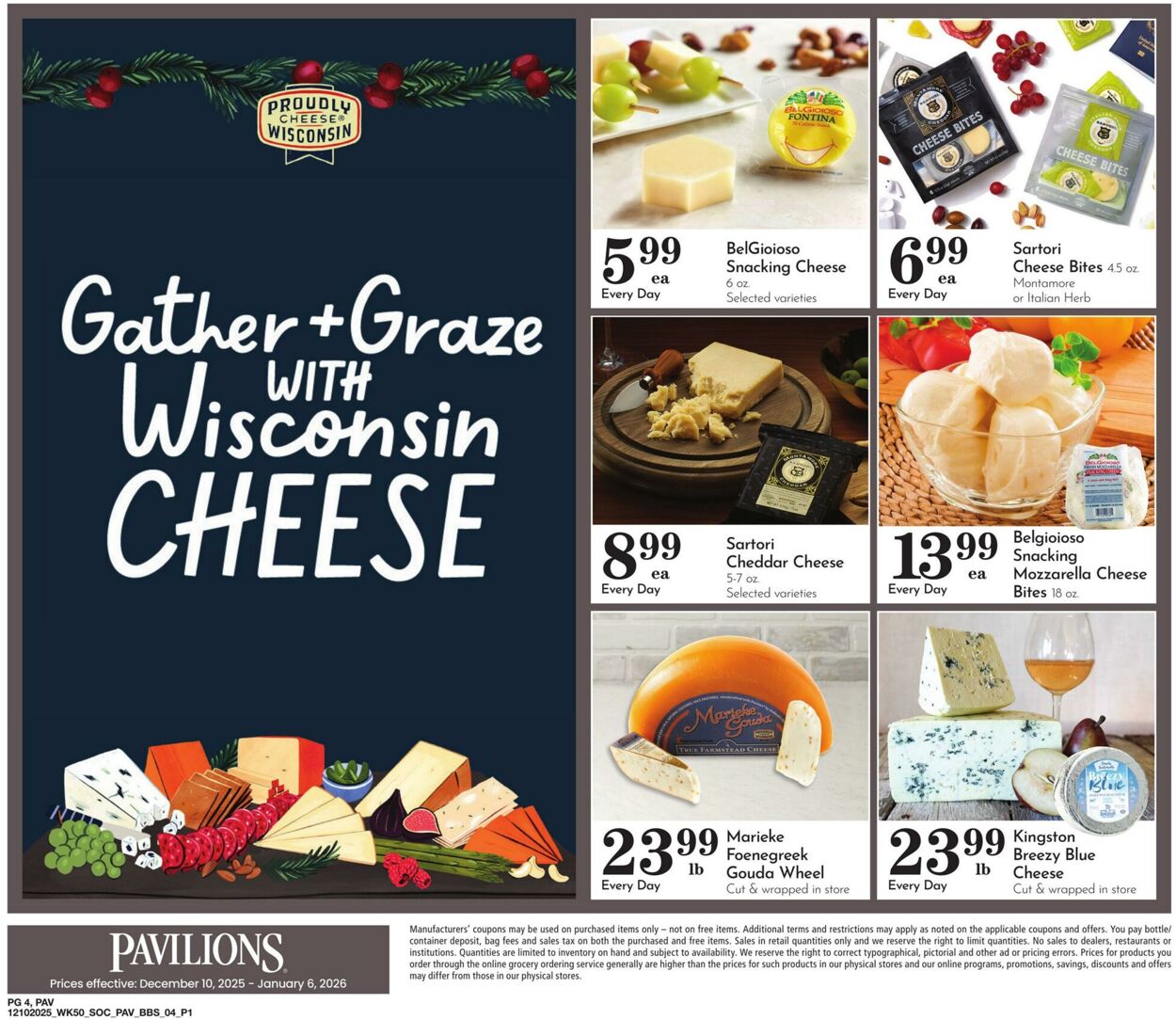 Weekly ad Pavilions 12/10/2025 - 01/06/2026