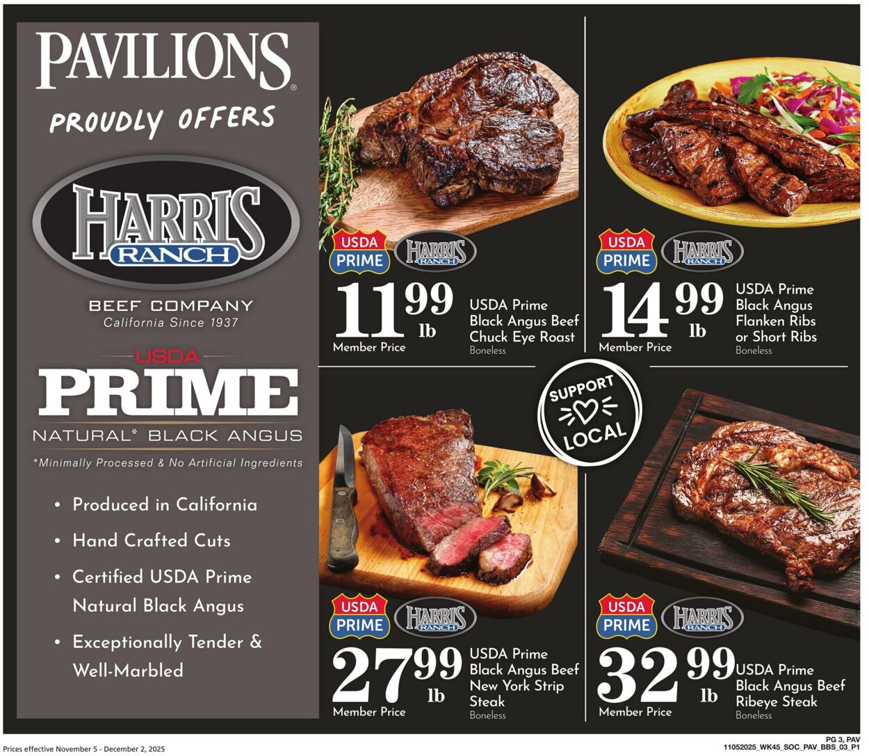 Weekly ad Pavilions 11/05/2025 - 12/02/2025