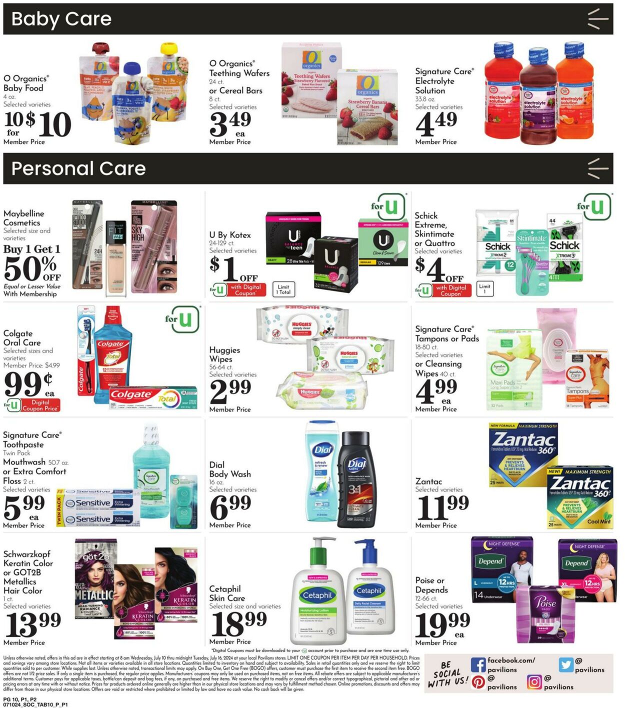 Weekly ad Pavilions 07/10/2024 - 07/16/2024