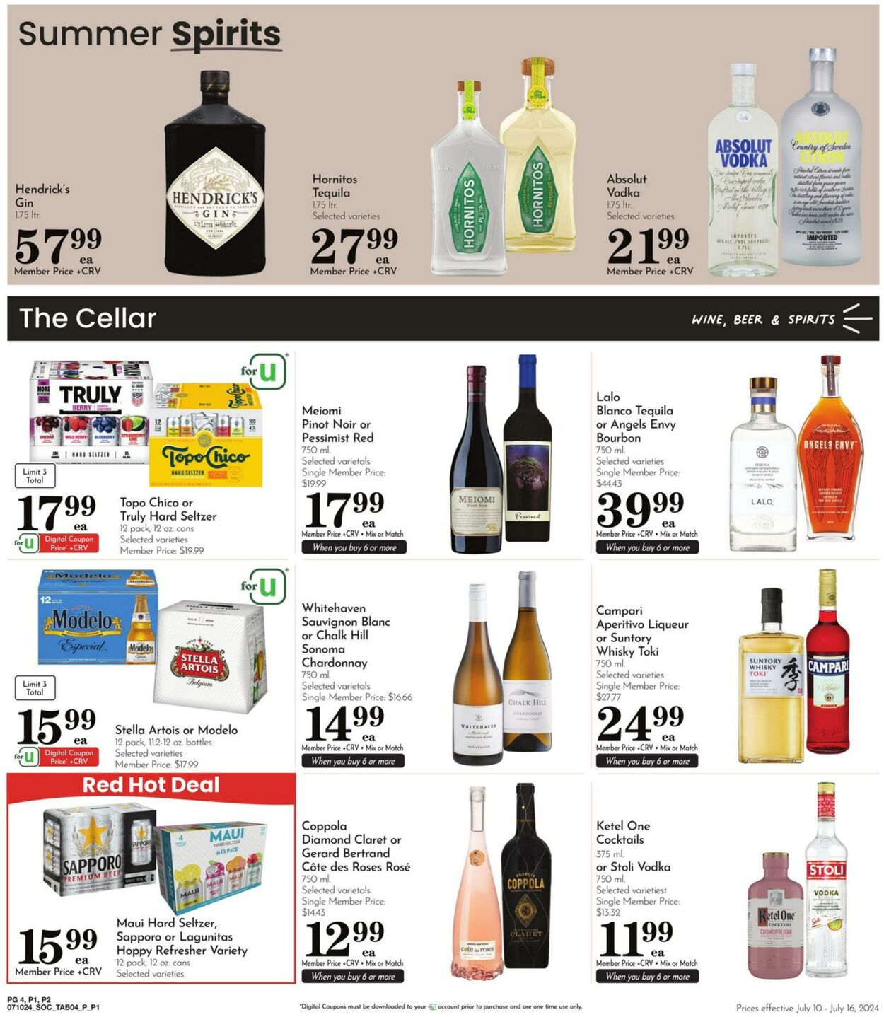 Weekly ad Pavilions 07/10/2024 - 07/16/2024