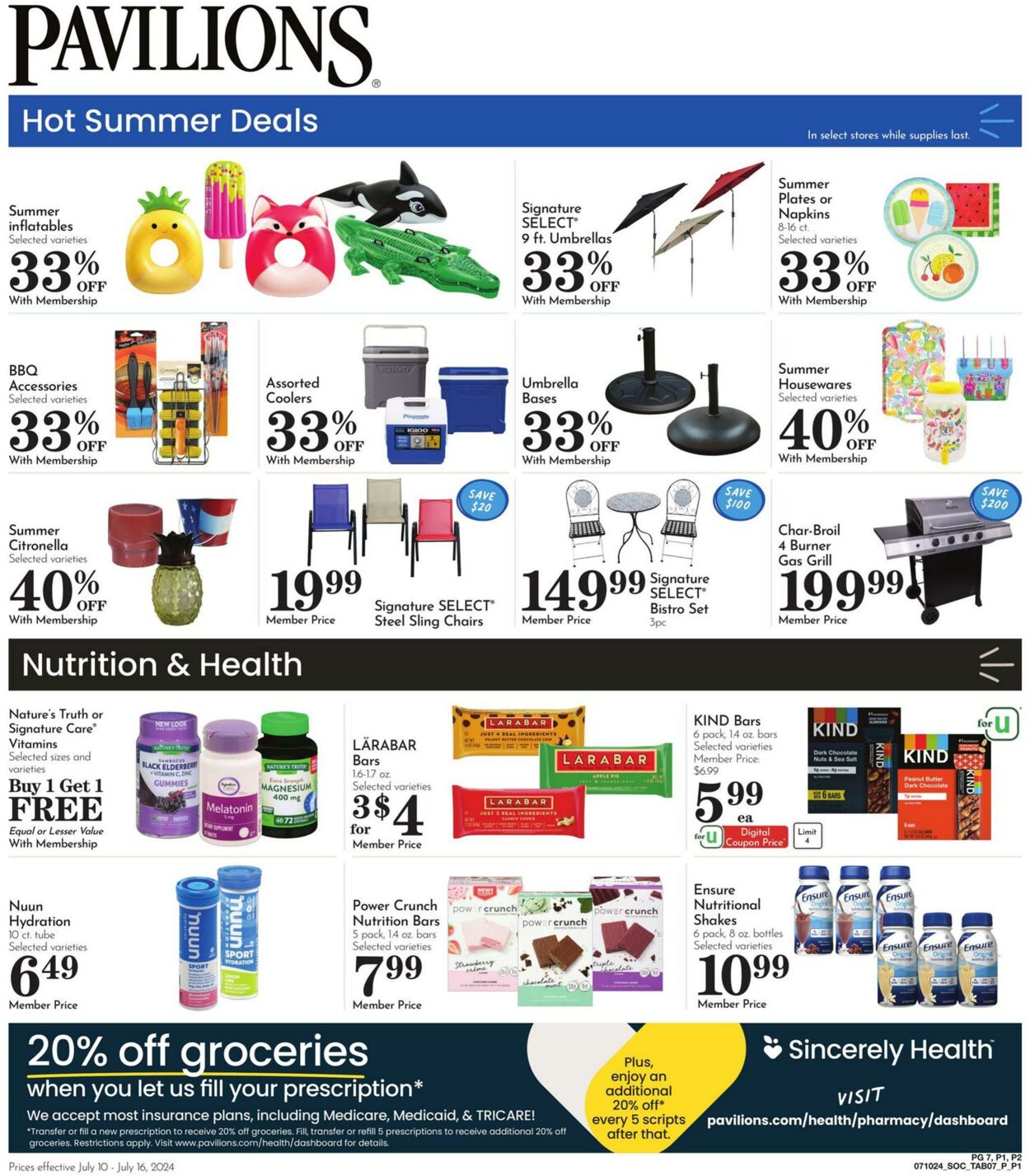 Weekly ad Pavilions 07/10/2024 - 07/16/2024