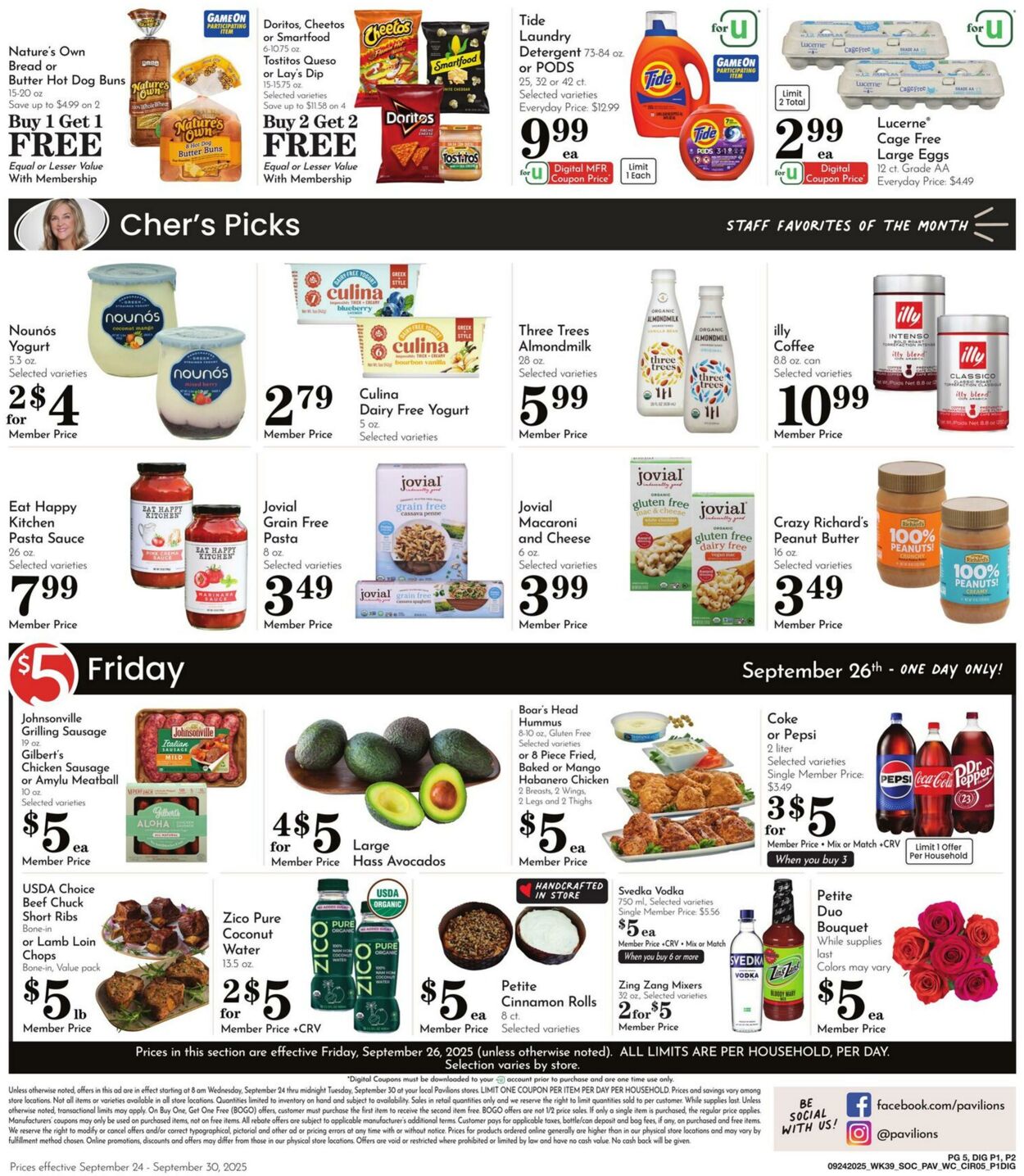 Weekly ad Pavilions 09/24/2025 - 09/30/2025