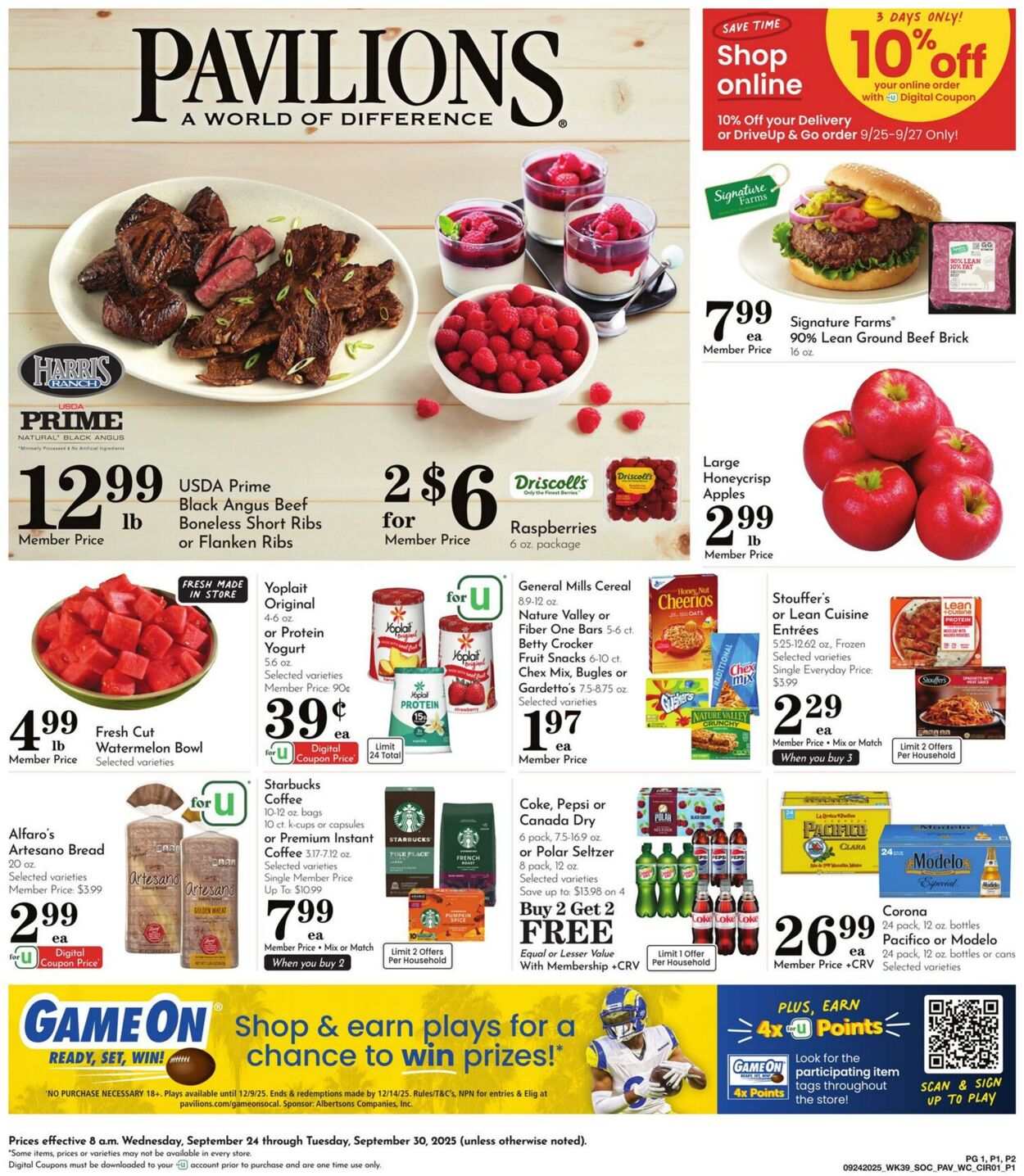 Weekly ad Pavilions 09/24/2025 - 09/30/2025