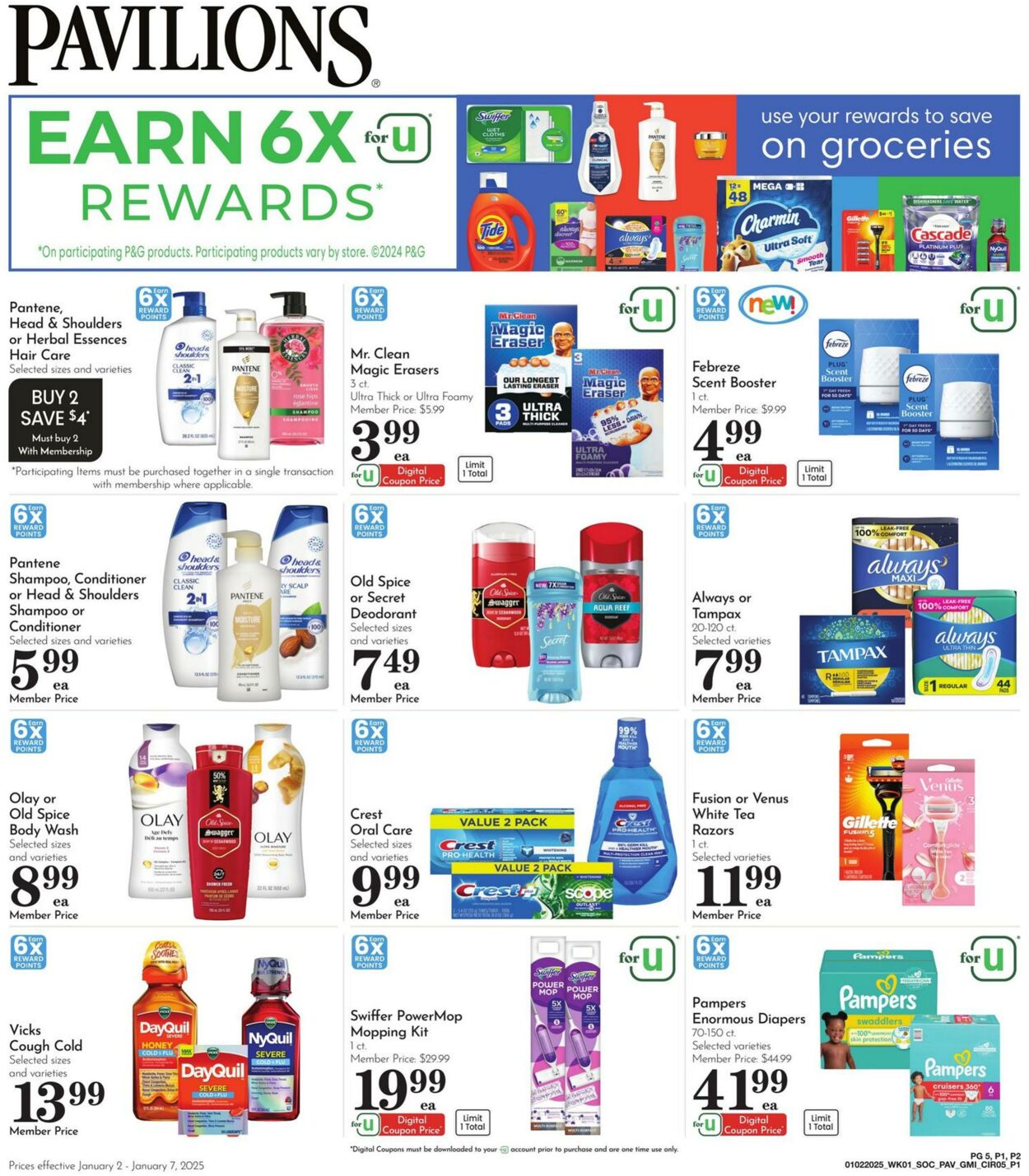 Weekly ad Pavilions 01/01/2025 - 01/07/2025