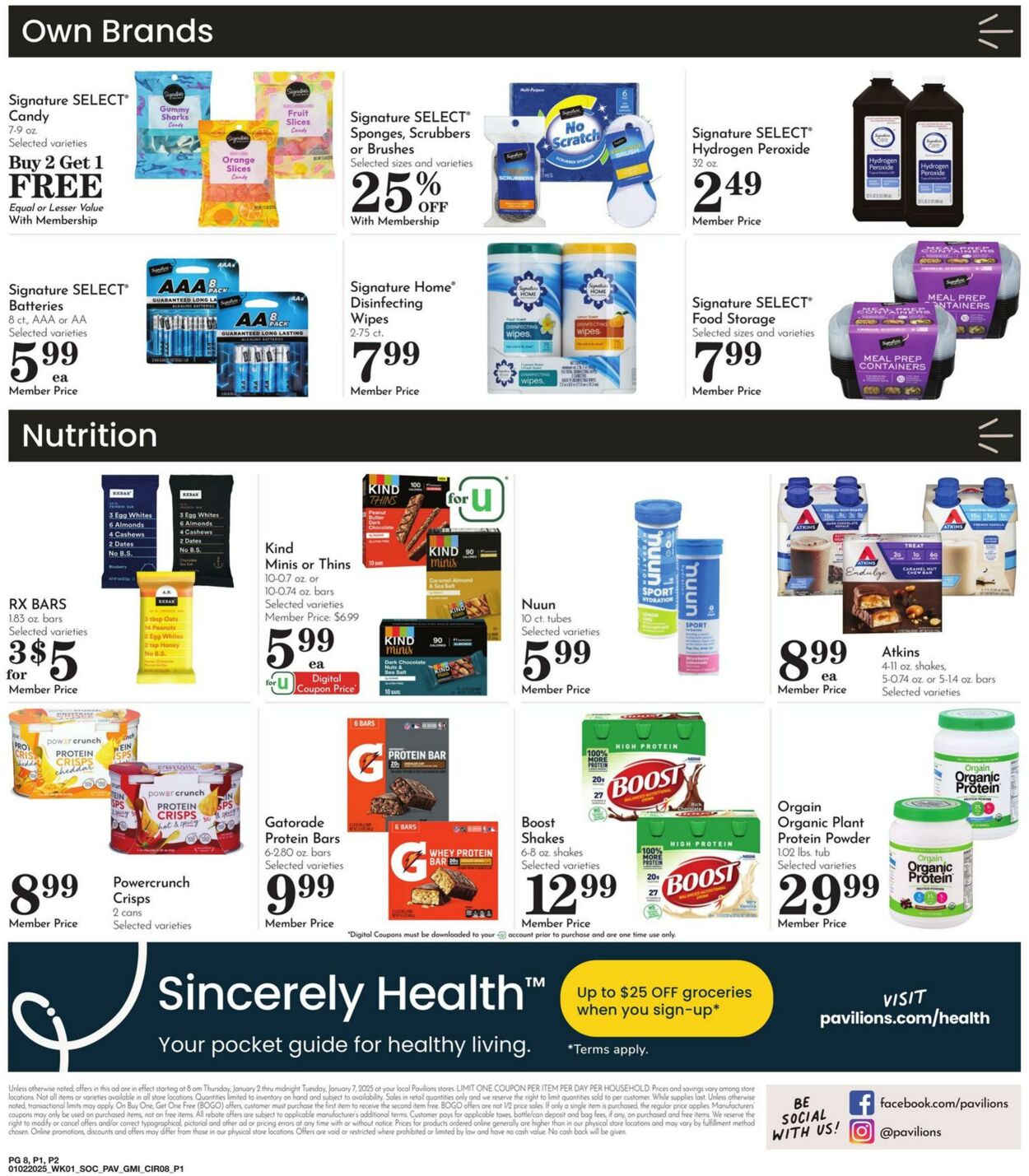 Weekly ad Pavilions 01/01/2025 - 01/07/2025