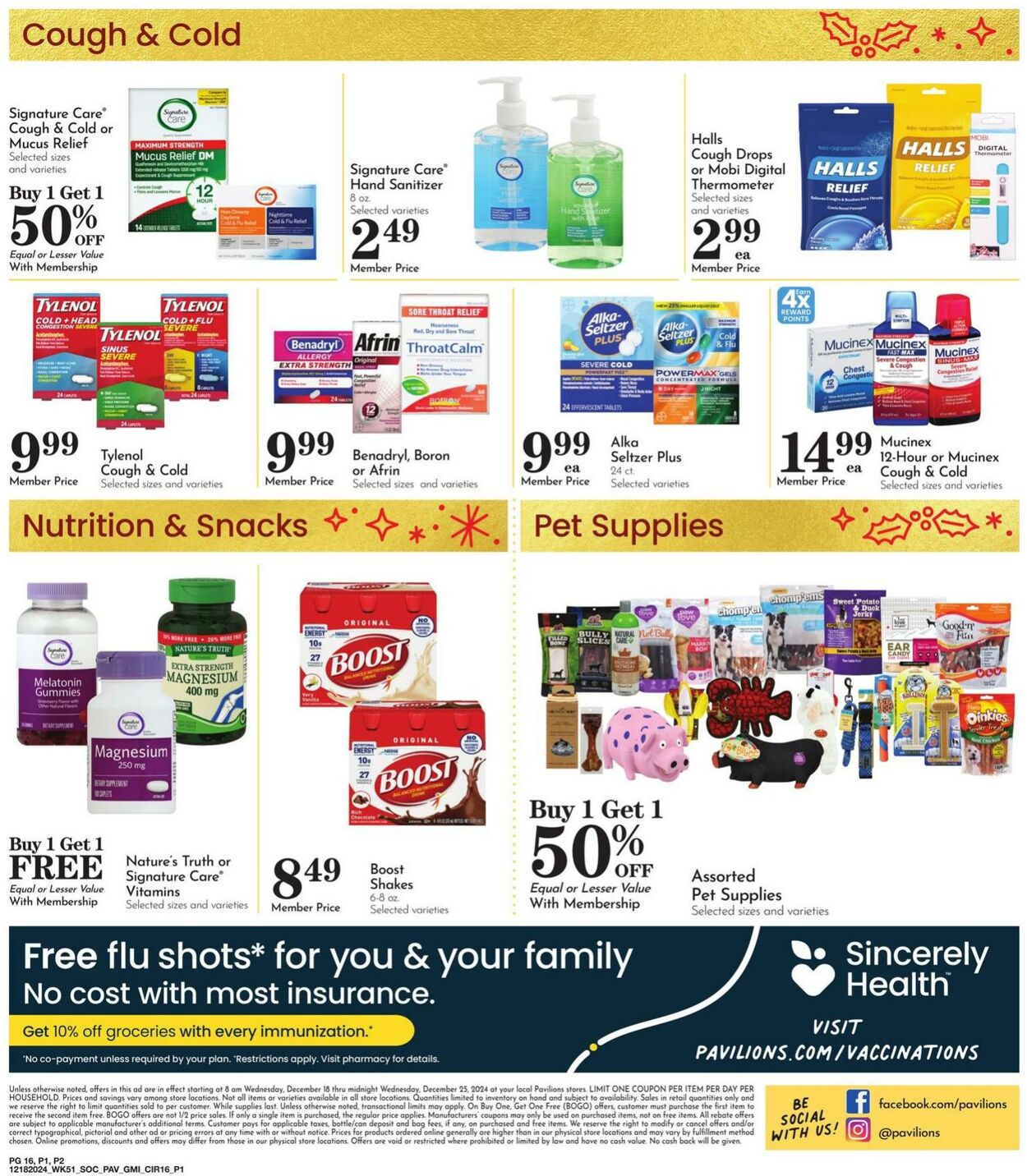 Weekly ad Pavilions 12/18/2024 - 12/25/2024