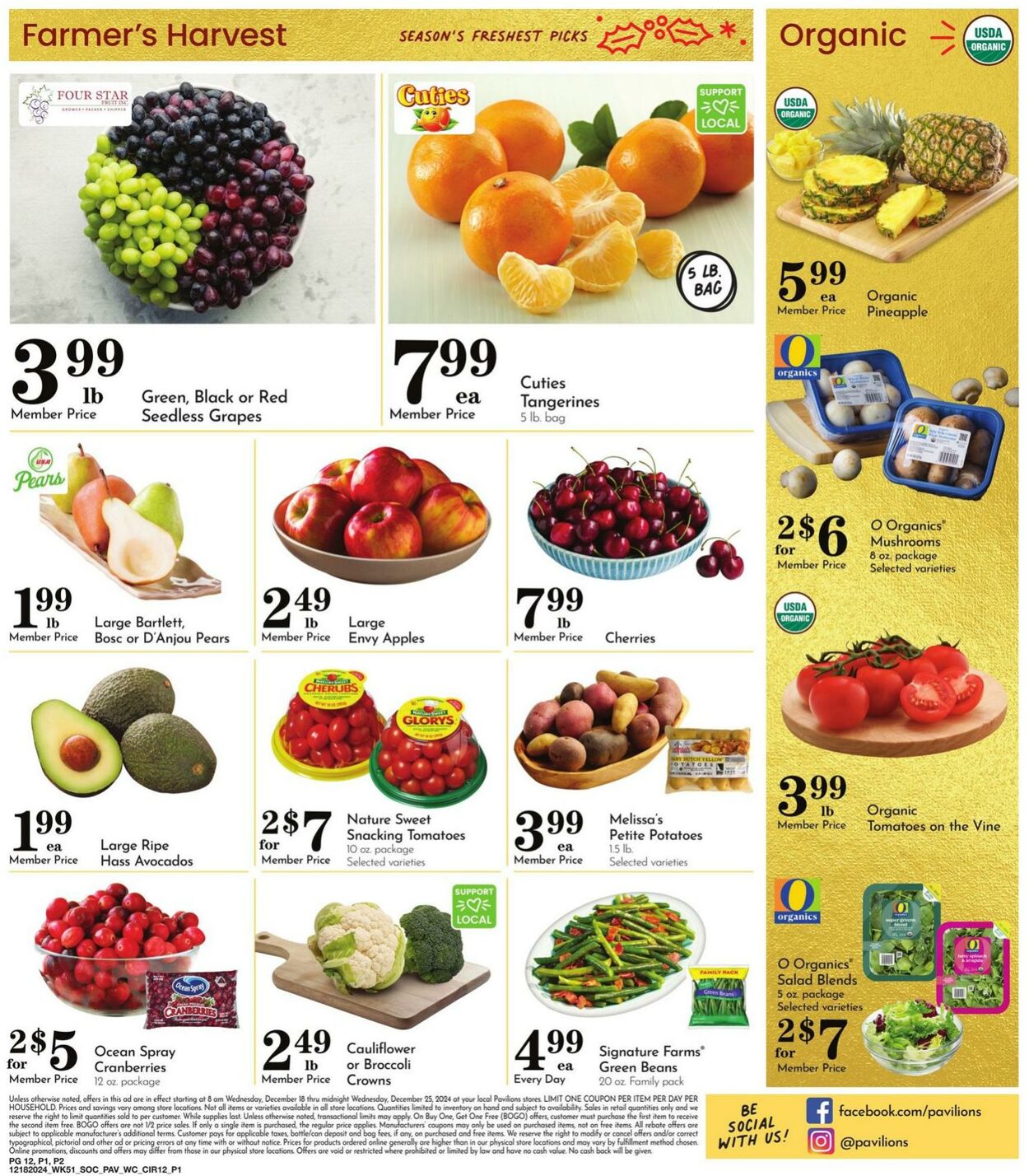 Weekly ad Pavilions 12/18/2024 - 12/25/2024