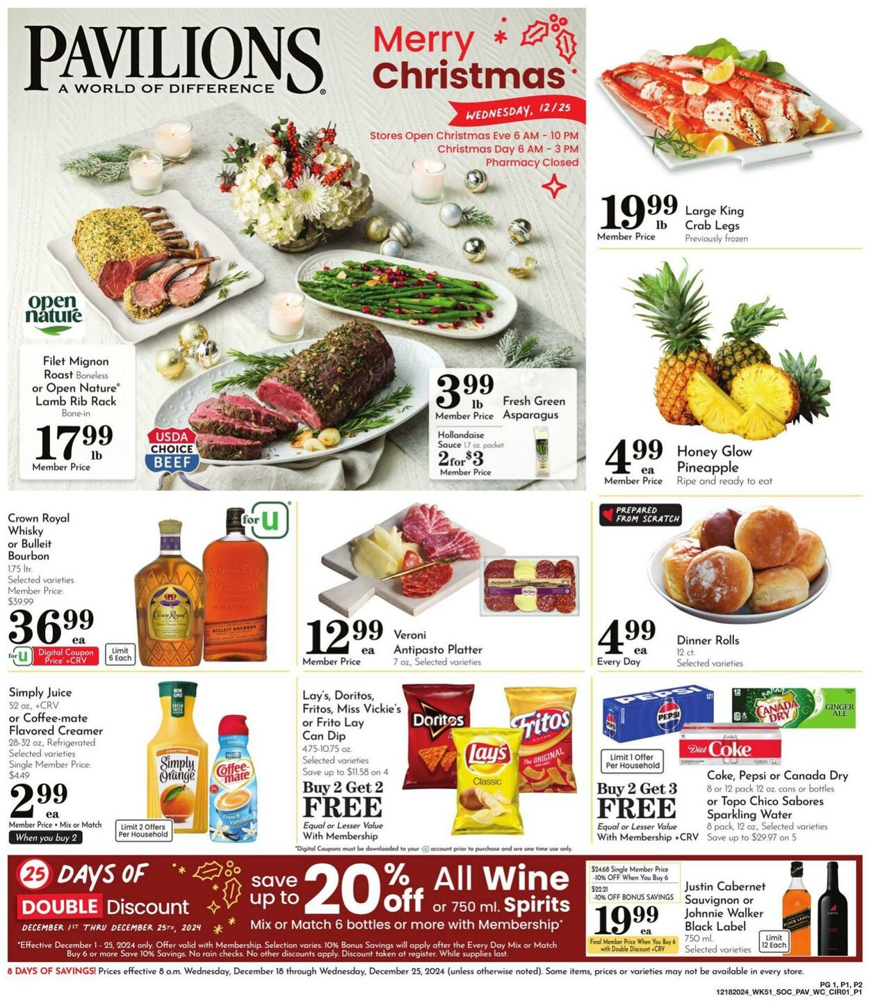 Weekly ad Pavilions 12/18/2024 - 12/25/2024