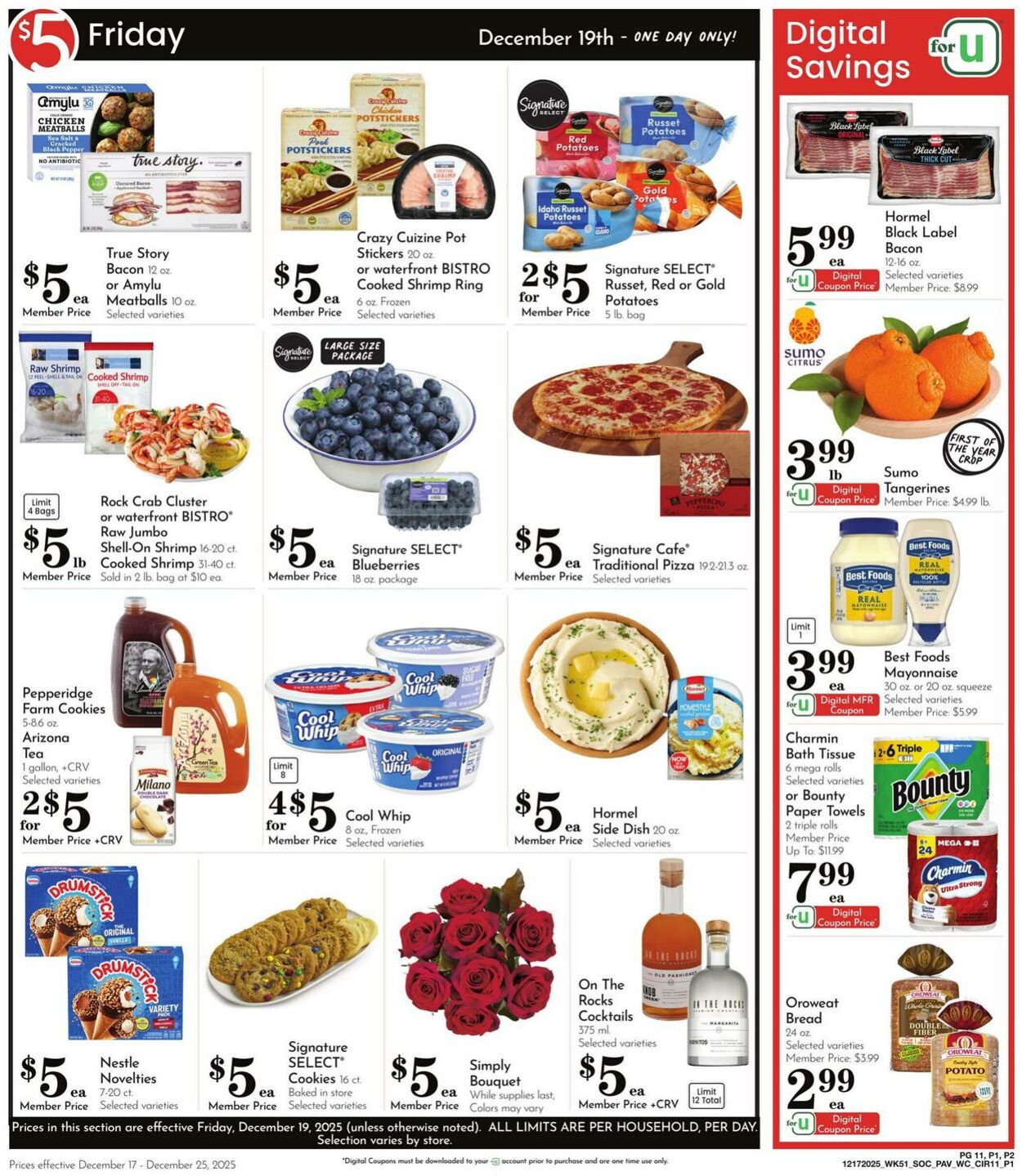 Weekly ad Pavilions 12/17/2025 - 12/25/2025