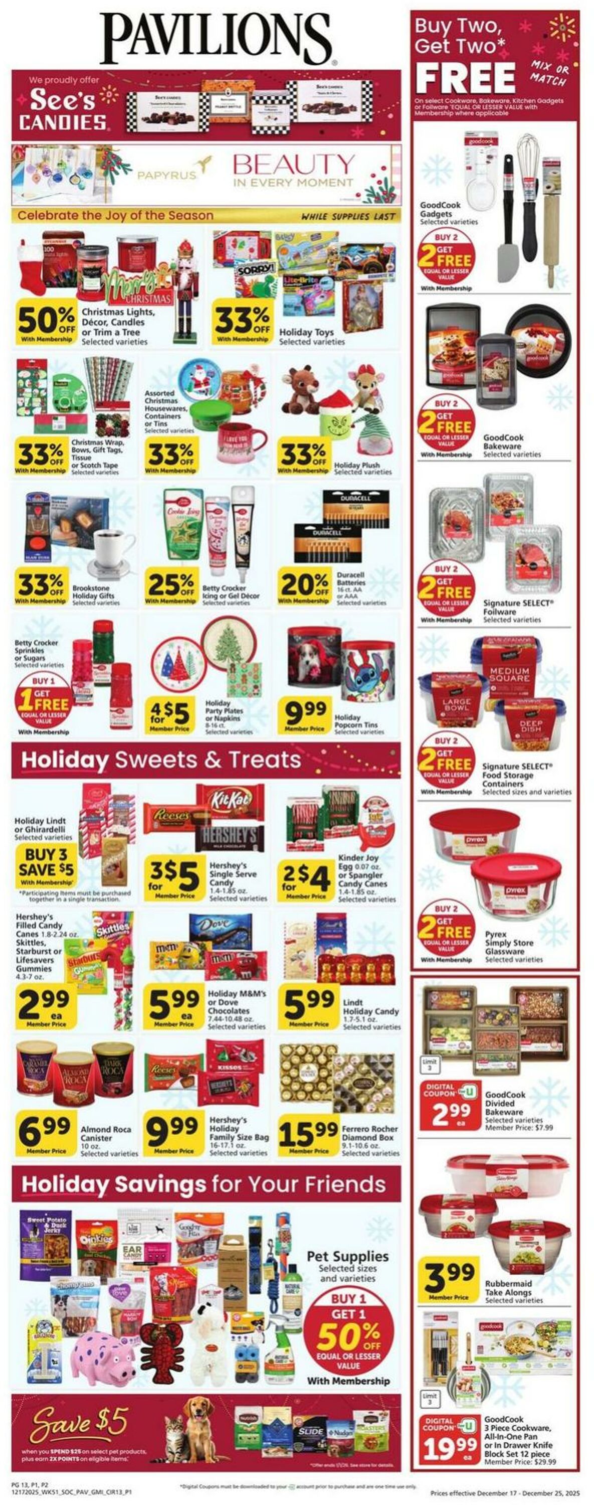 Weekly ad Pavilions 12/17/2025 - 12/25/2025