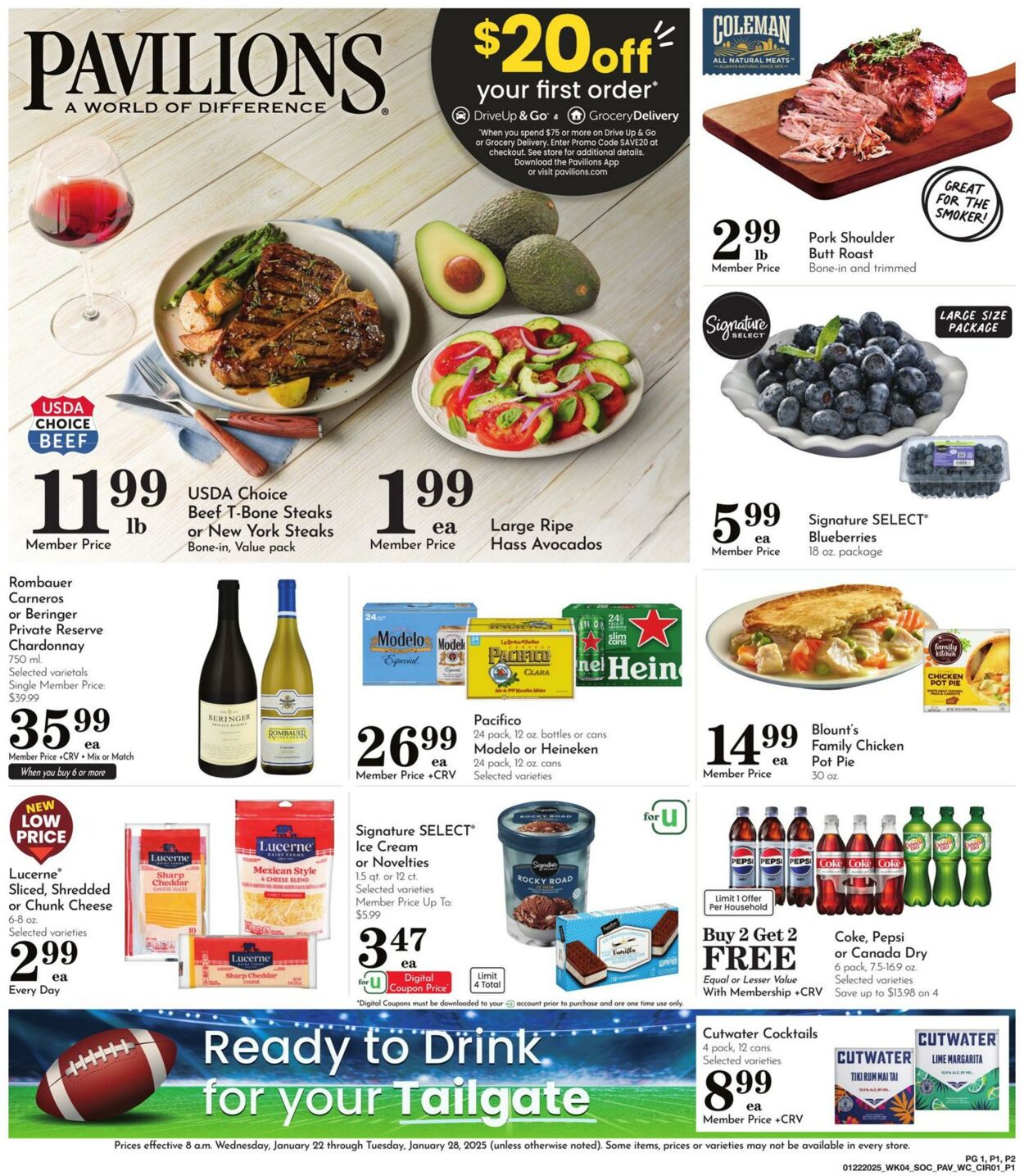 Weekly ad Pavilions 01/22/2025 - 01/28/2025