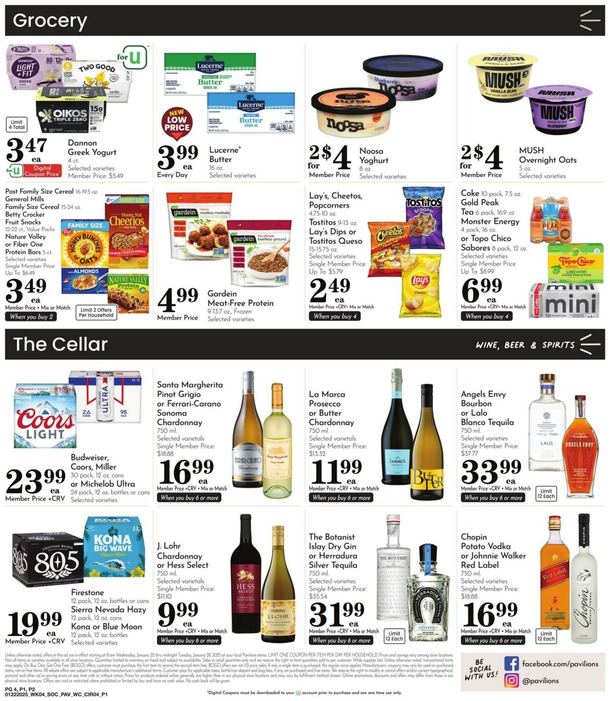 Weekly ad Pavilions 01/22/2025 - 01/28/2025