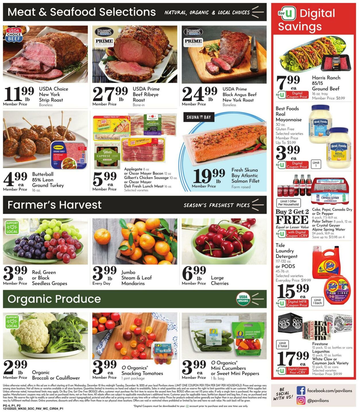 Weekly ad Pavilions 12/10/2025 - 12/16/2025