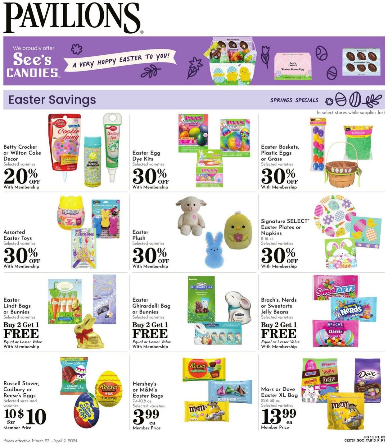 Weekly ad Pavilions 03/27/2024 - 04/02/2024