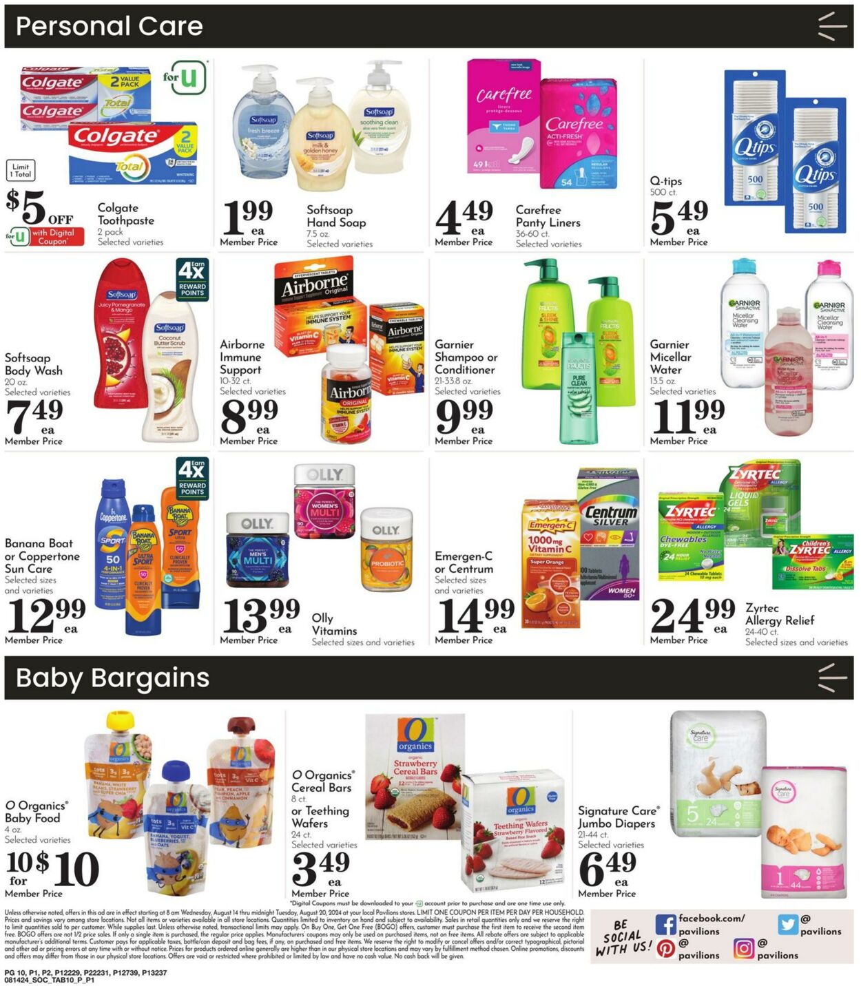 Weekly ad Pavilions 08/14/2024 - 08/20/2024