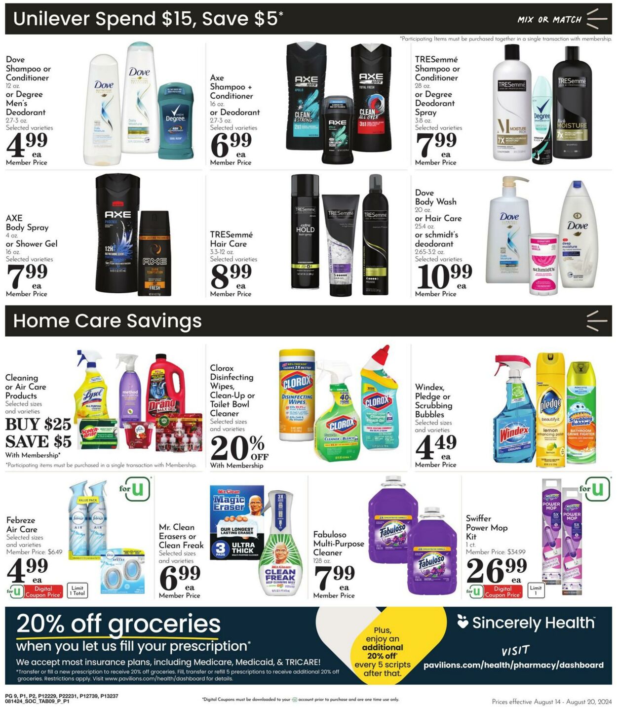 Weekly ad Pavilions 08/14/2024 - 08/20/2024