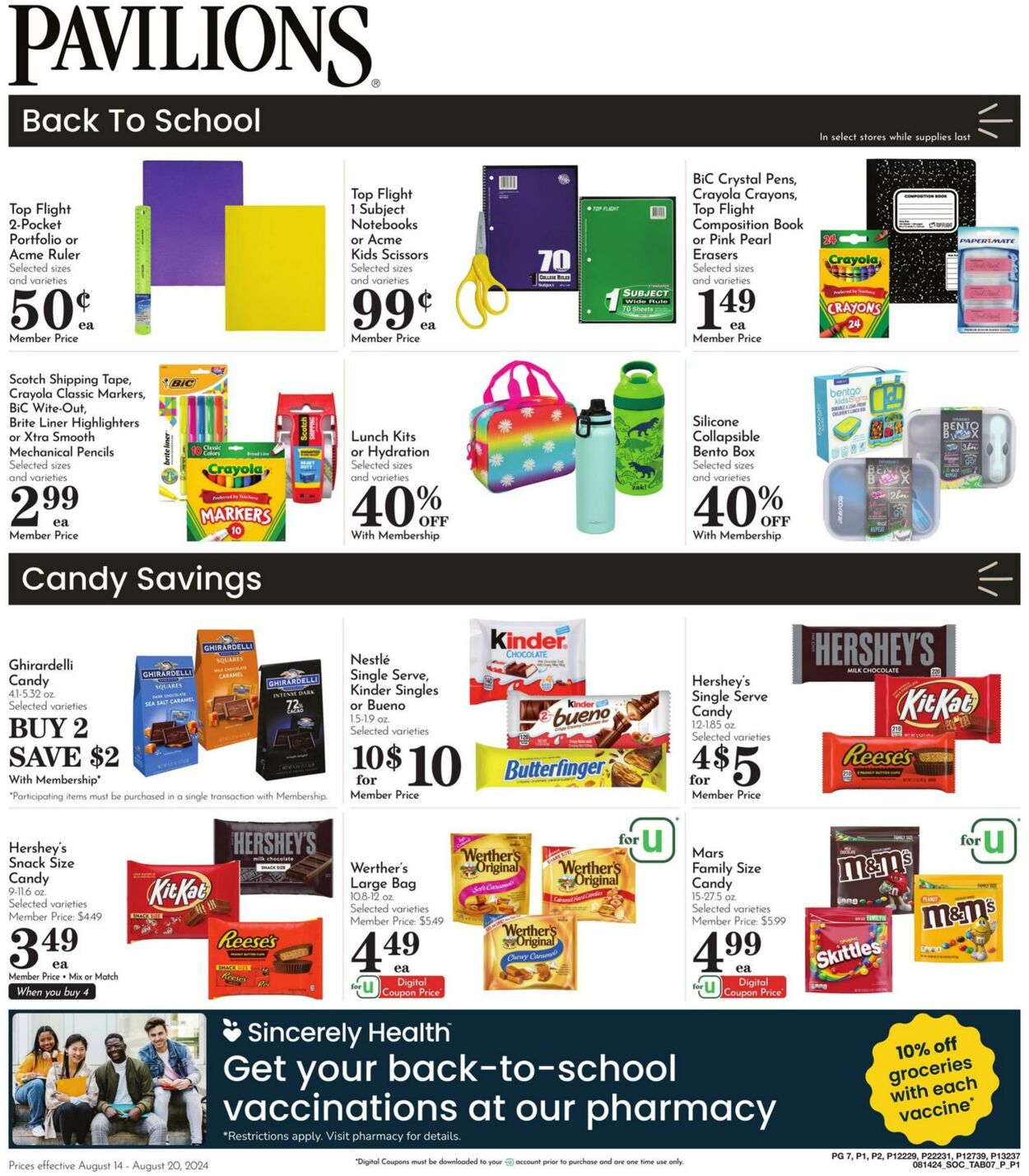 Weekly ad Pavilions 08/14/2024 - 08/20/2024