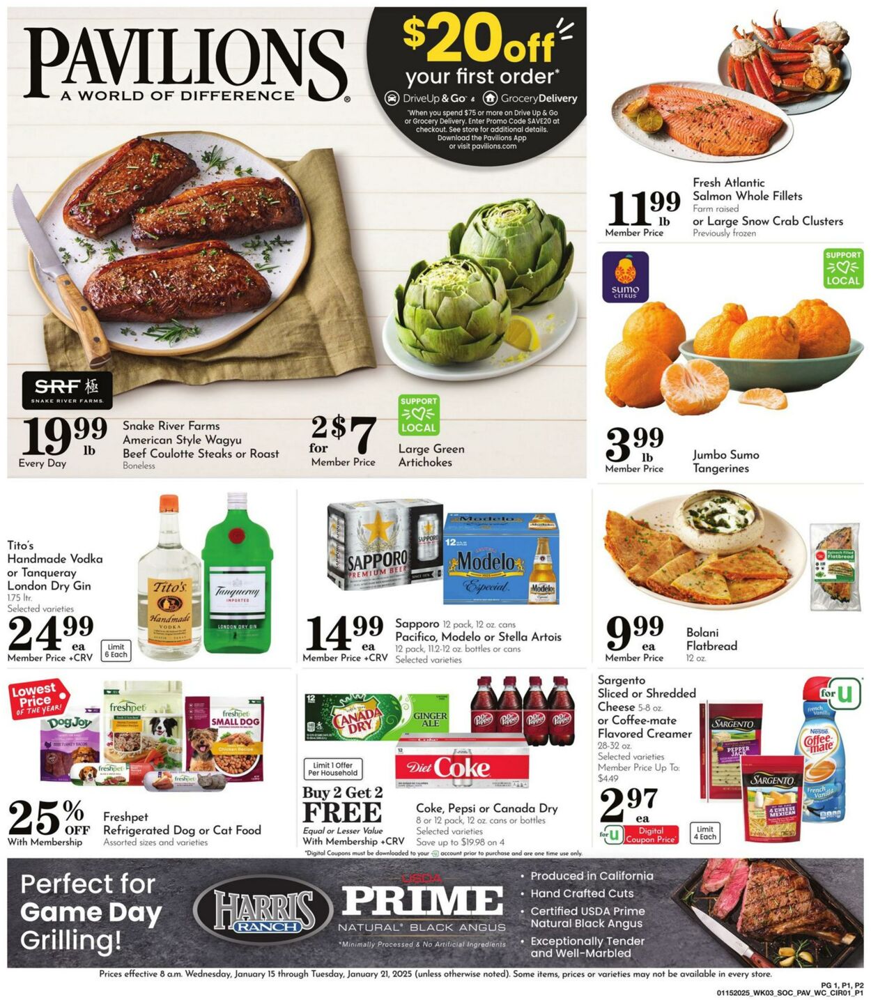 Weekly ad Pavilions 01/15/2025 - 01/21/2025