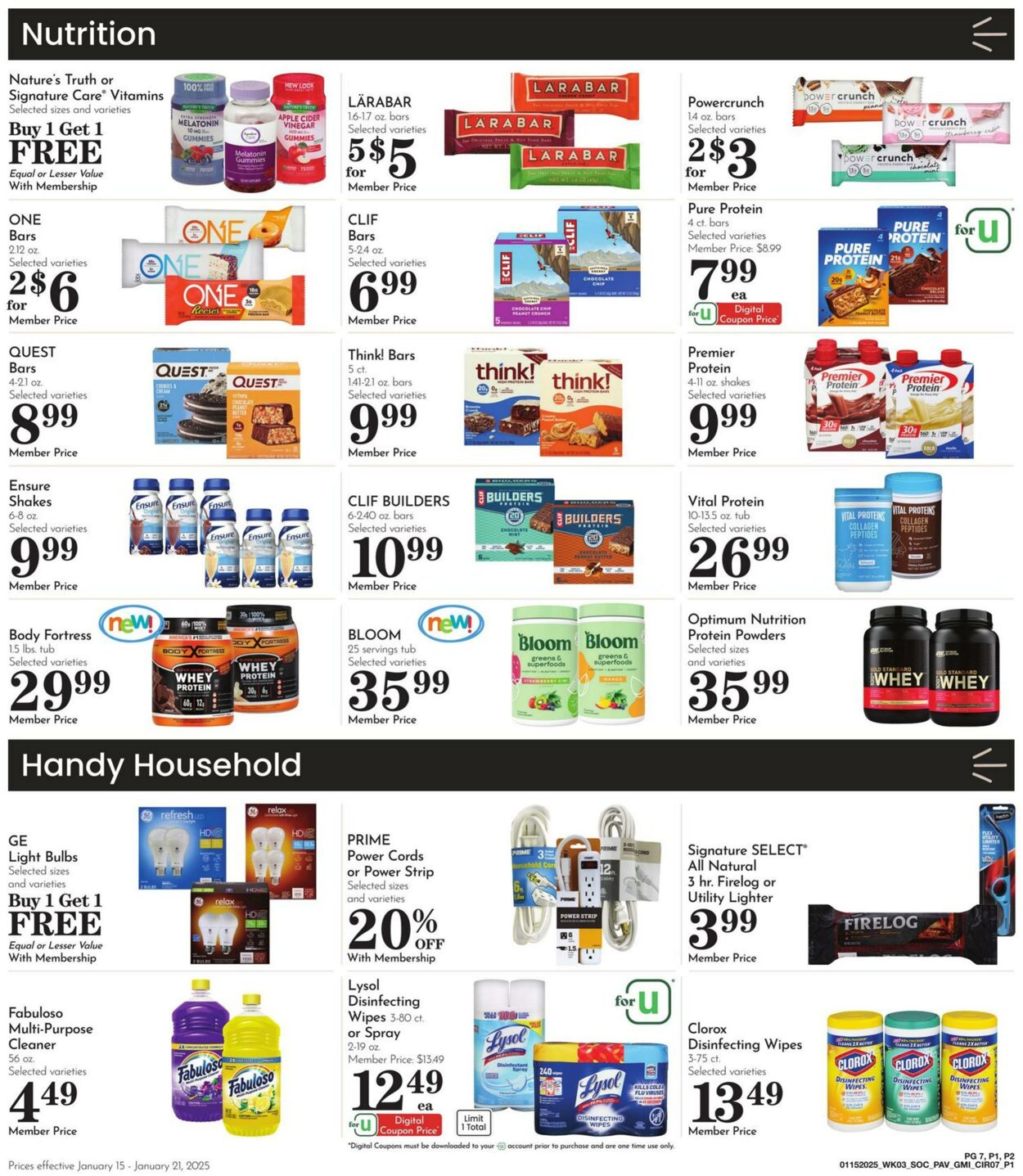 Weekly ad Pavilions 01/15/2025 - 01/21/2025