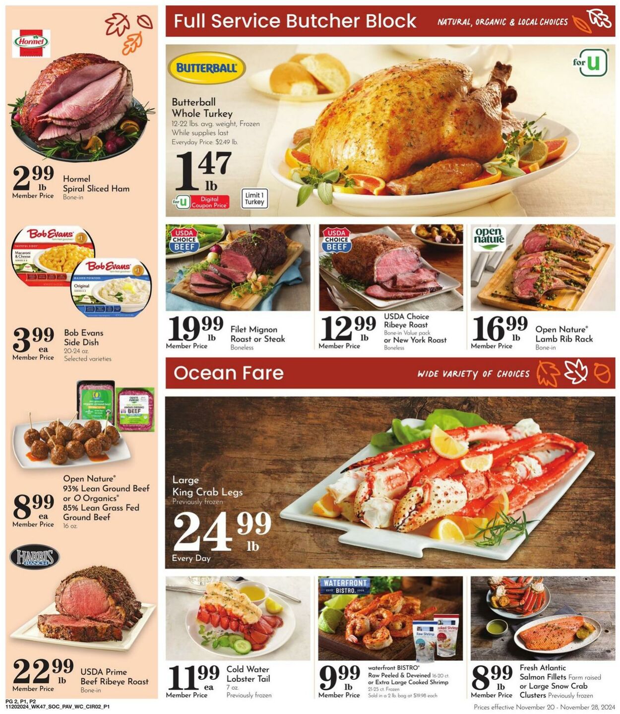 Weekly ad Pavilions 11/20/2024 - 11/28/2024