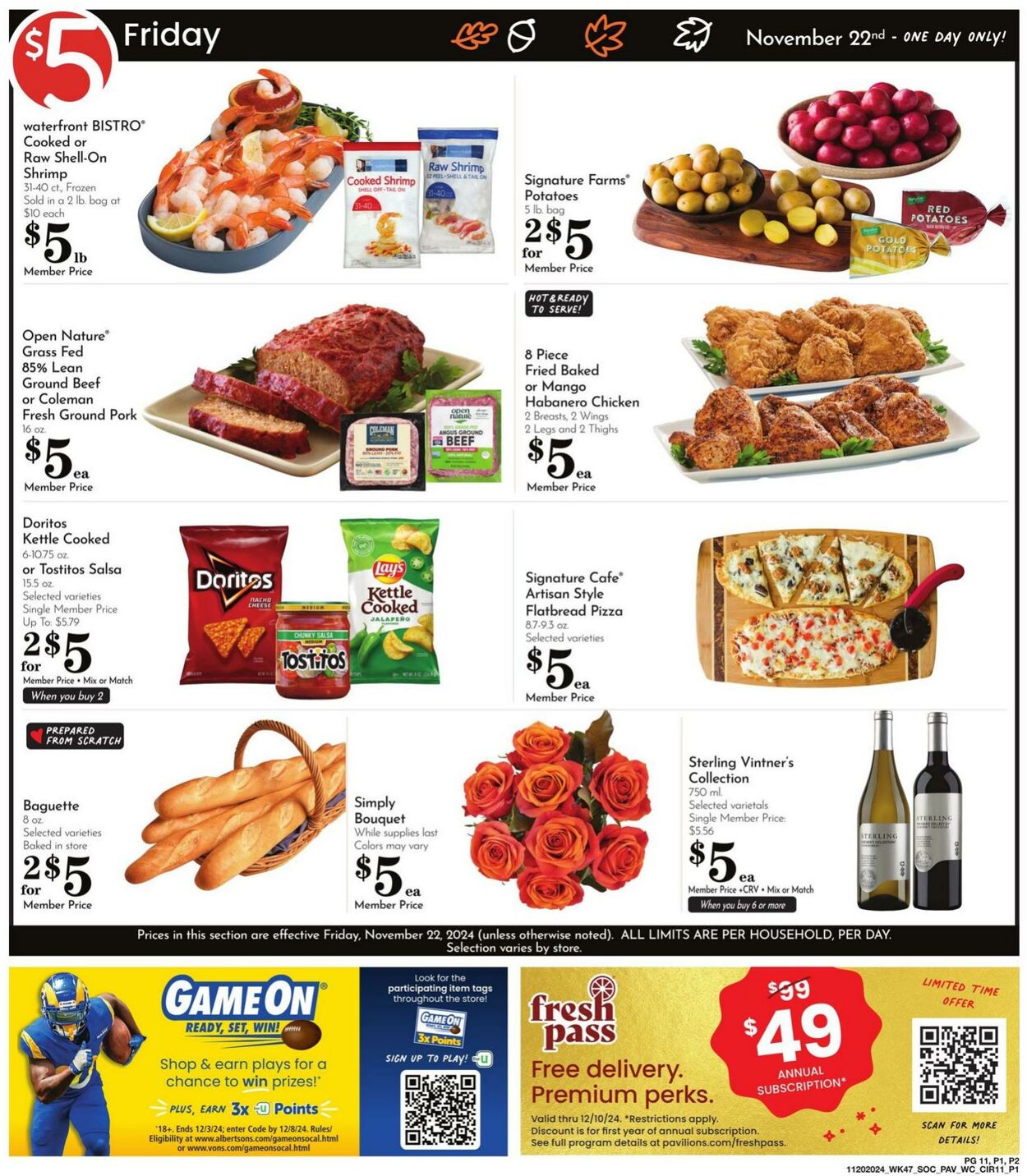 Weekly ad Pavilions 11/20/2024 - 11/28/2024