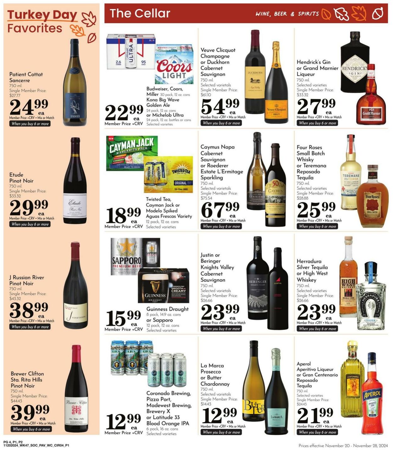 Weekly ad Pavilions 11/20/2024 - 11/28/2024