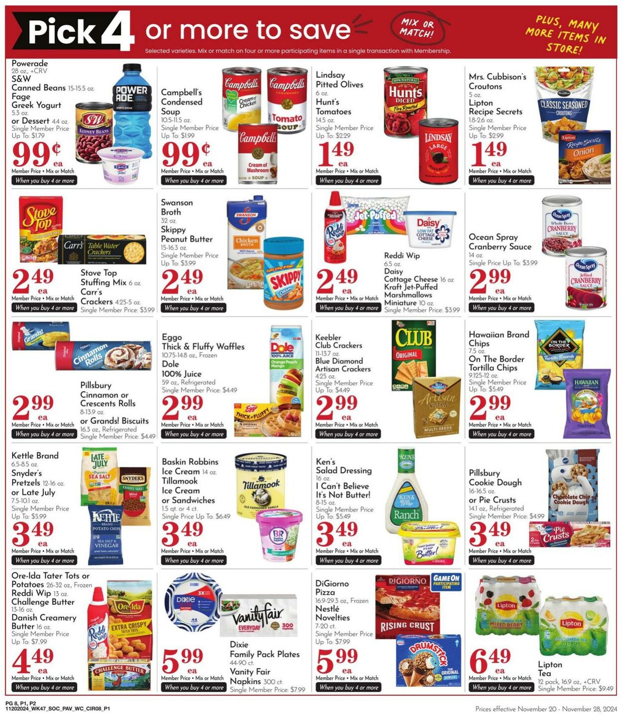 Weekly ad Pavilions 11/20/2024 - 11/28/2024