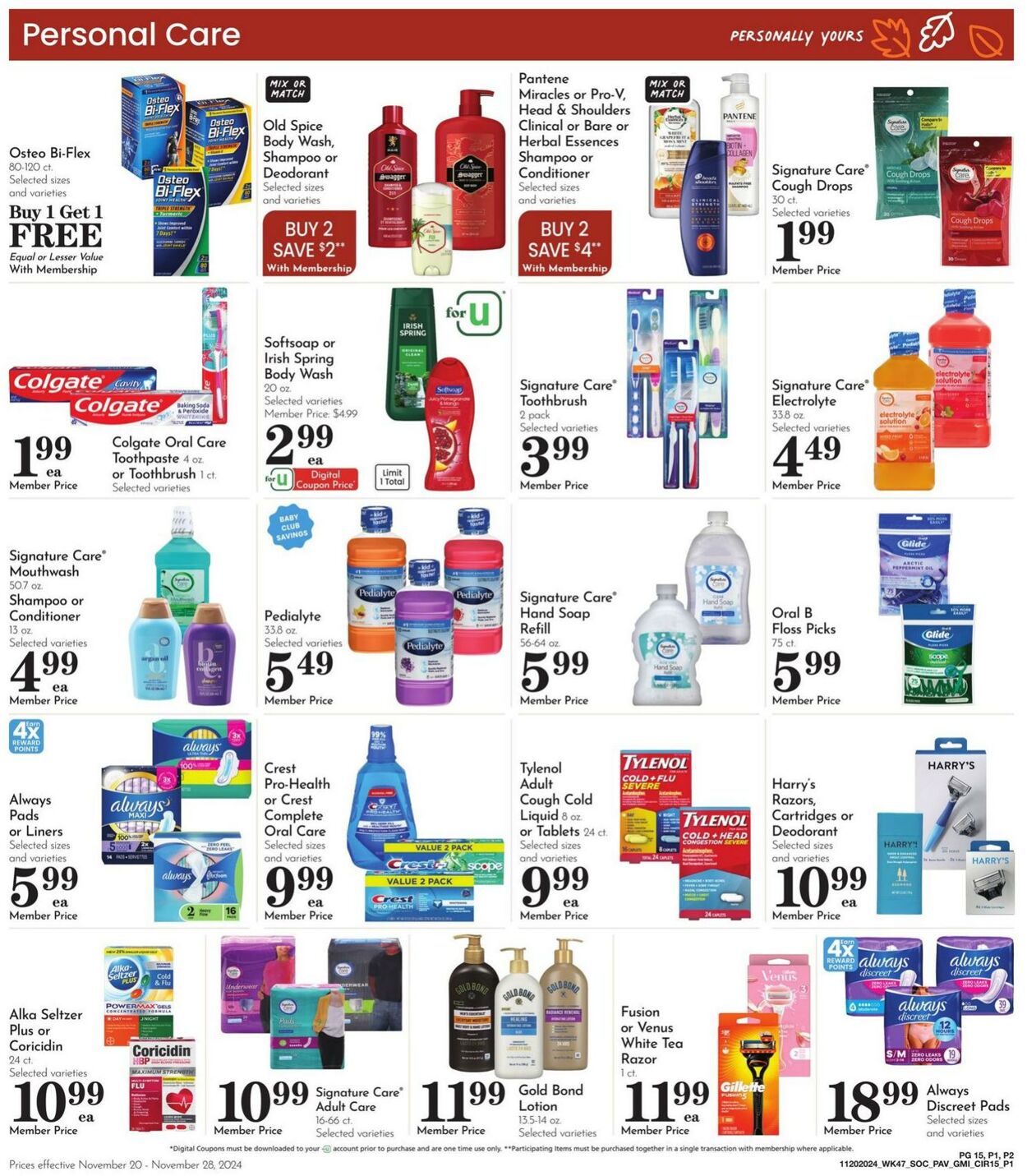 Weekly ad Pavilions 11/20/2024 - 11/28/2024