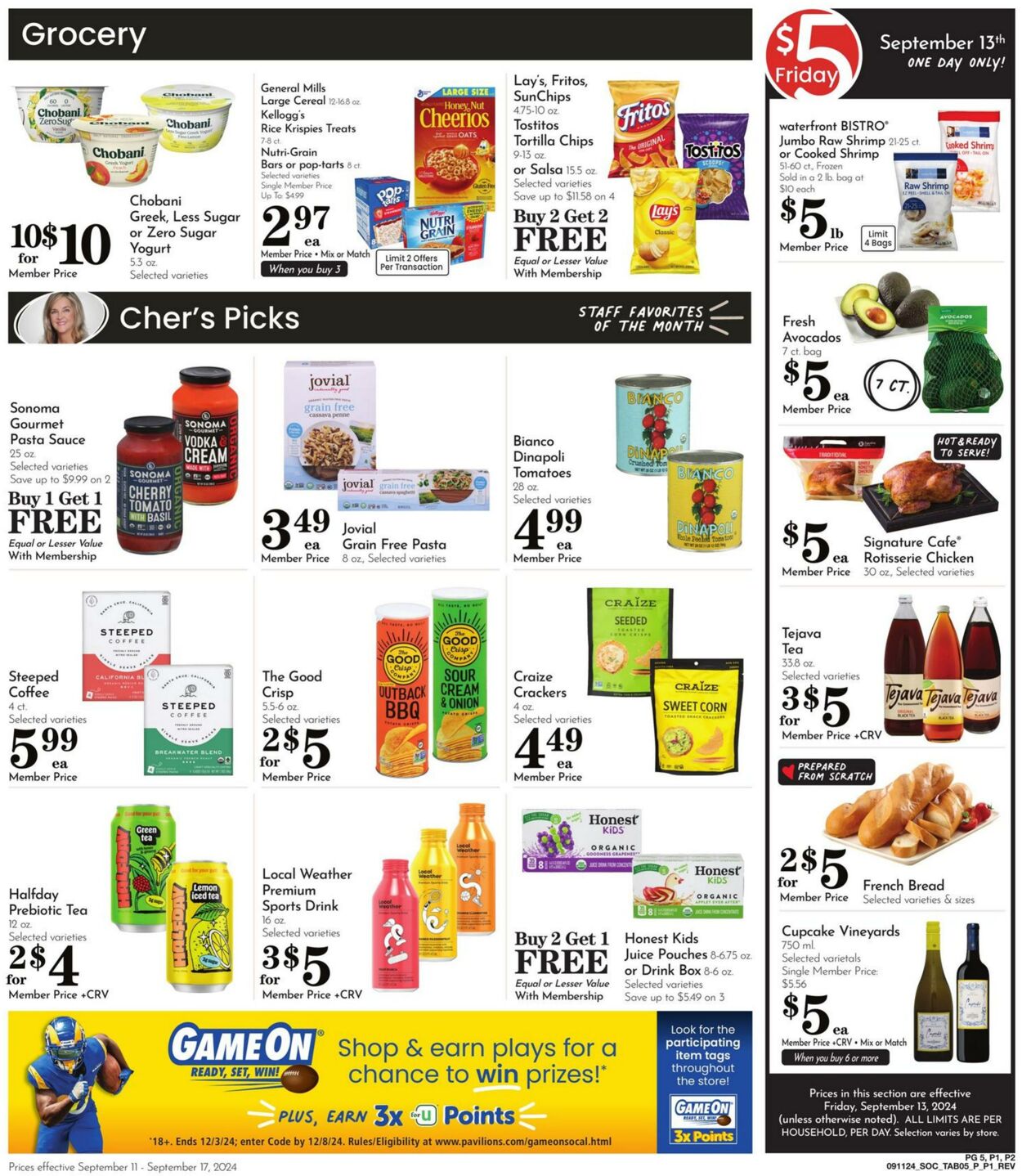 Weekly ad Pavilions 09/11/2024 - 09/17/2024