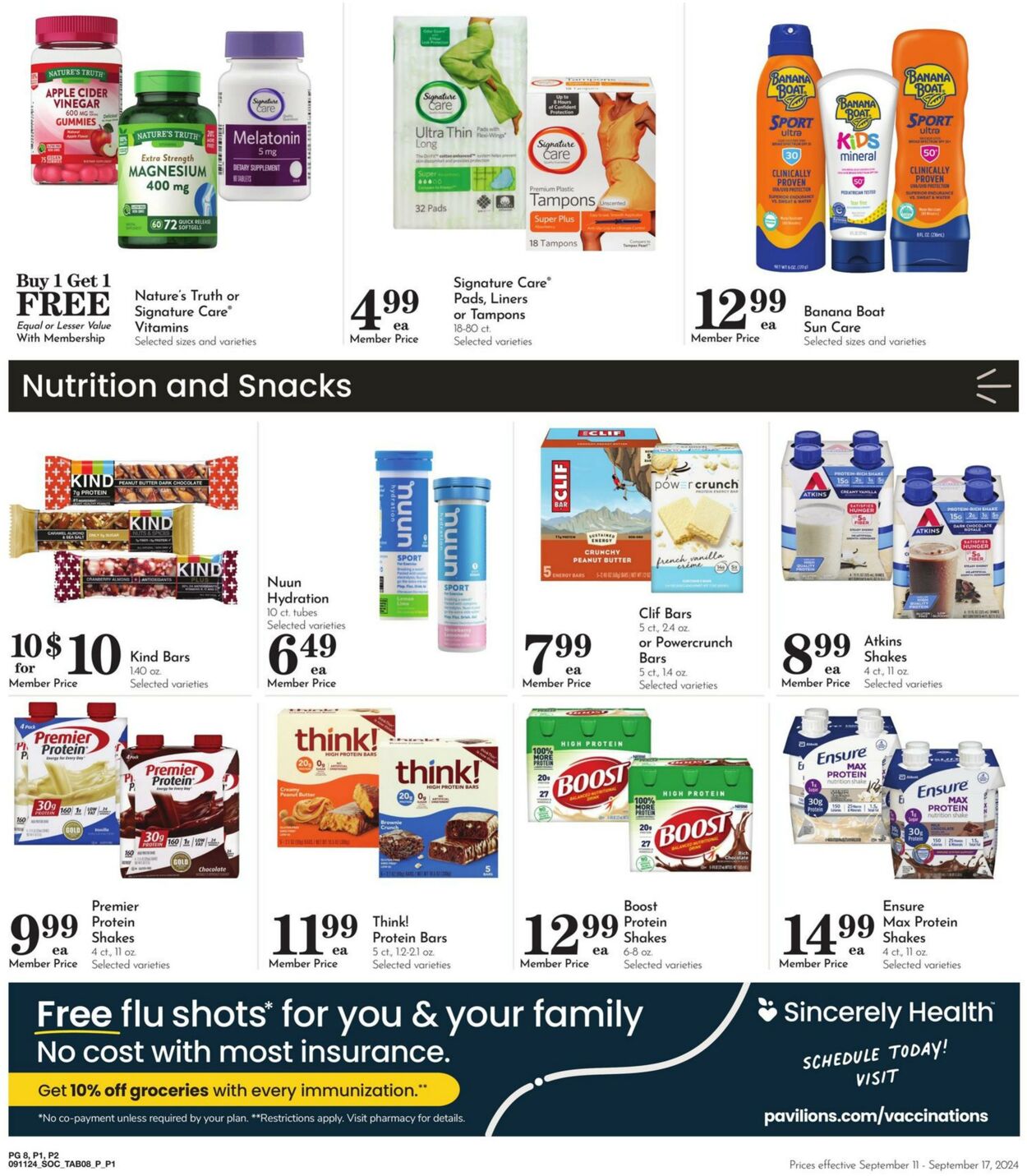 Weekly ad Pavilions 09/11/2024 - 09/17/2024