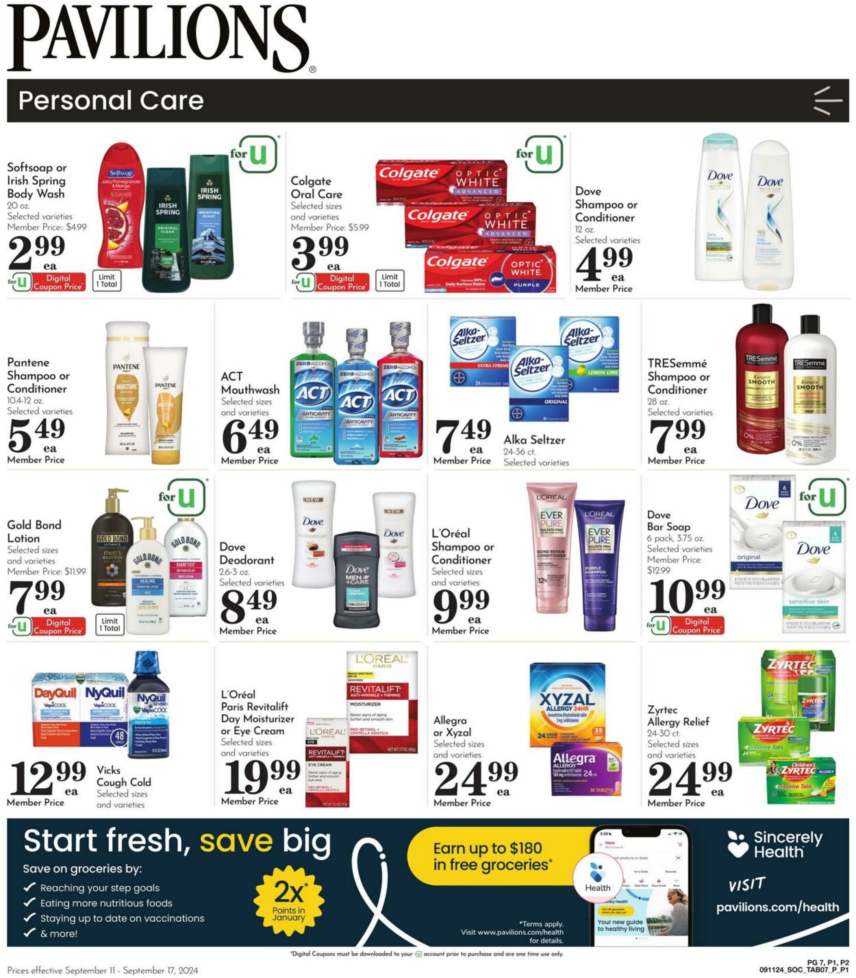 Weekly ad Pavilions 09/11/2024 - 09/17/2024