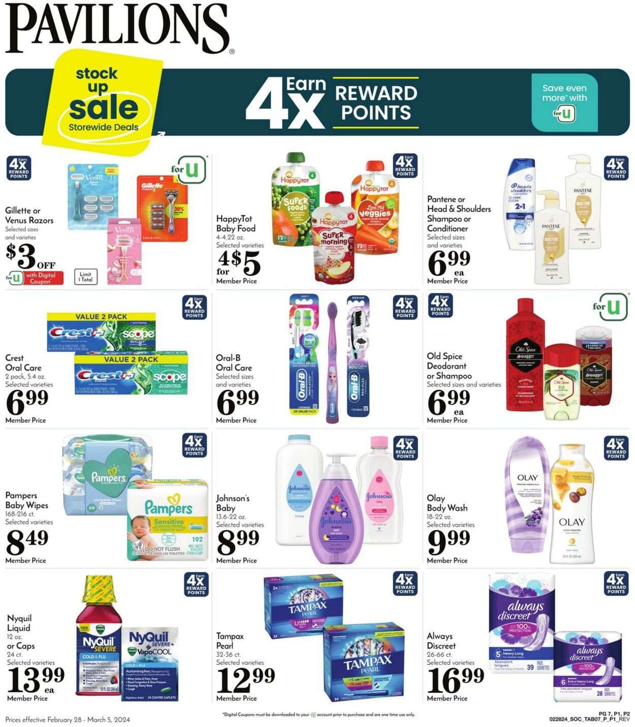 Weekly ad Pavilions 02/28/2024 - 03/05/2024