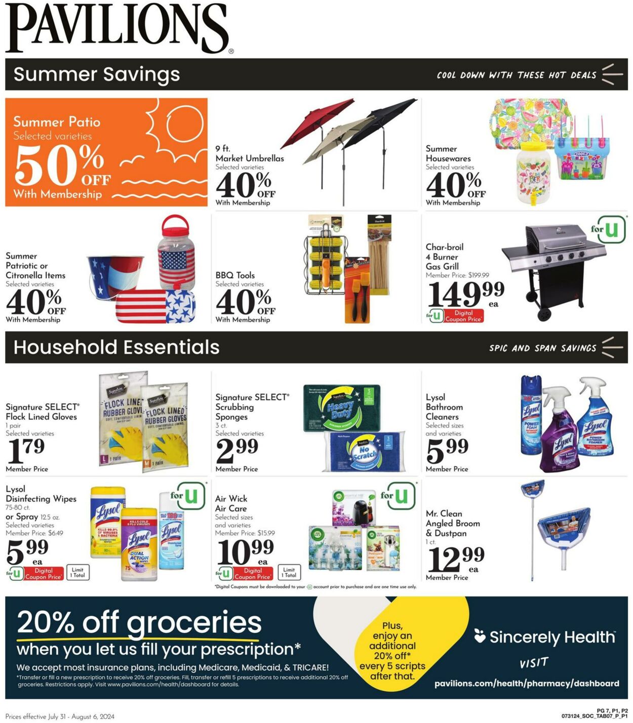 Weekly ad Pavilions 07/31/2024 - 08/06/2024