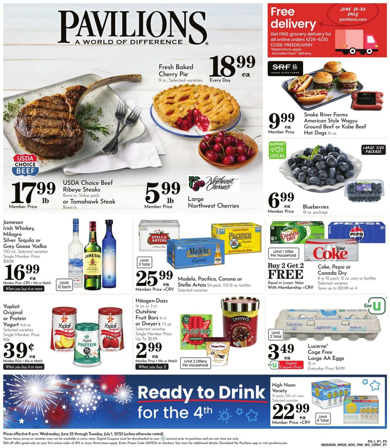 Weekly ad Pavilions 06/25/2025 - 07/01/2025