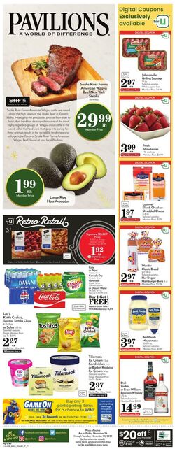 Weekly ad Pavilions 11/24/2023 - 11/28/2023