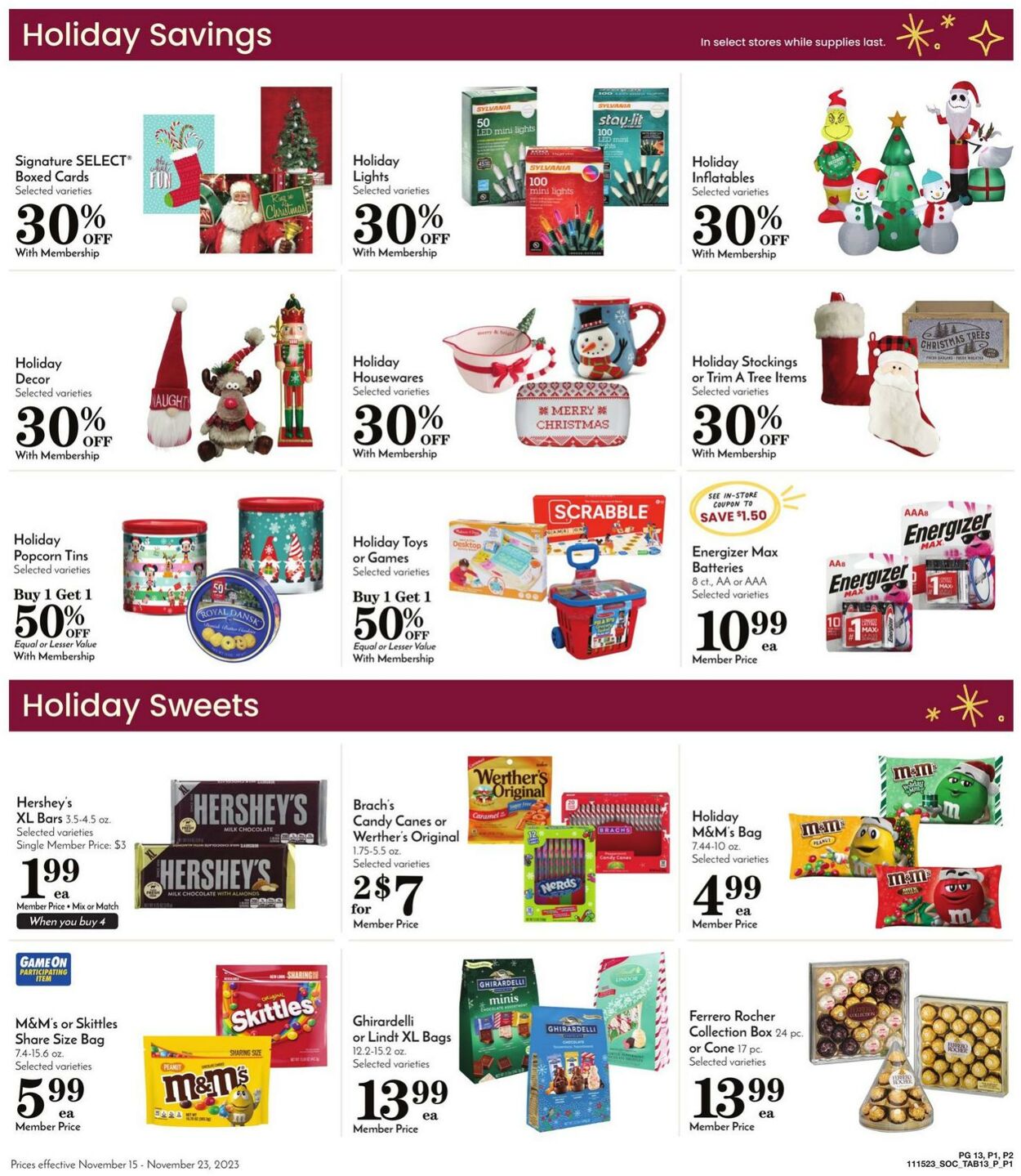 Weekly ad Pavilions 11/15/2023 - 11/23/2023